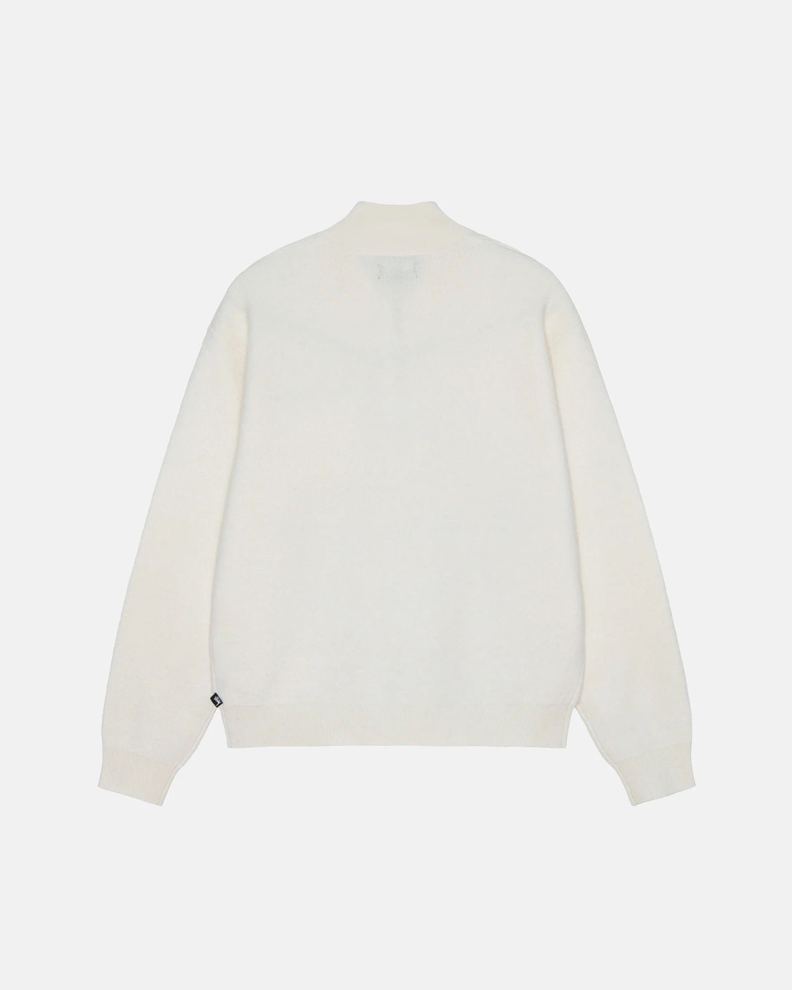 Stüssy - Men's Half Zip Mock Neck Sweater - (Ivory) - Image 2