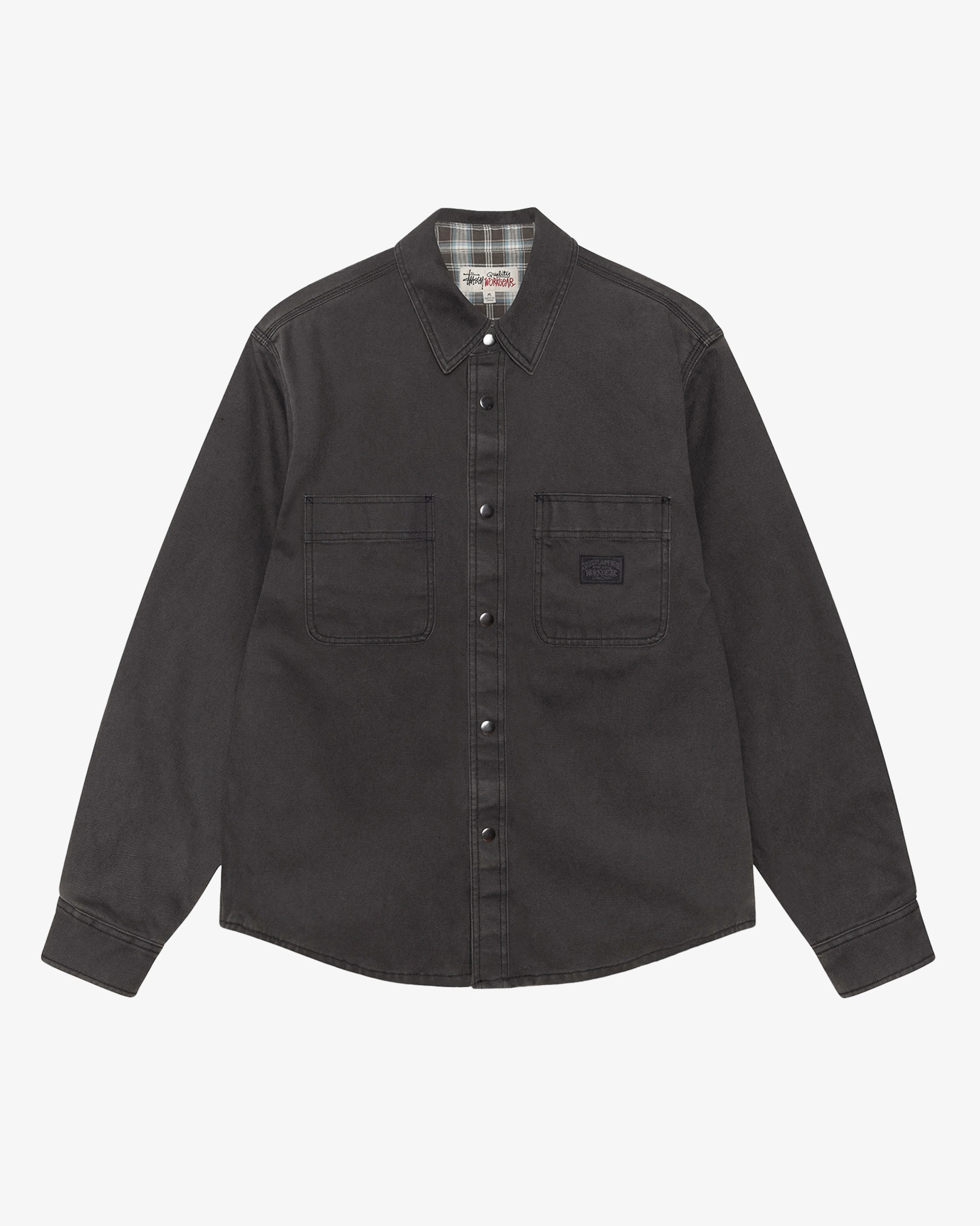 Stüssy - Men's Heavy Washed Canvas Shirt - (Black)