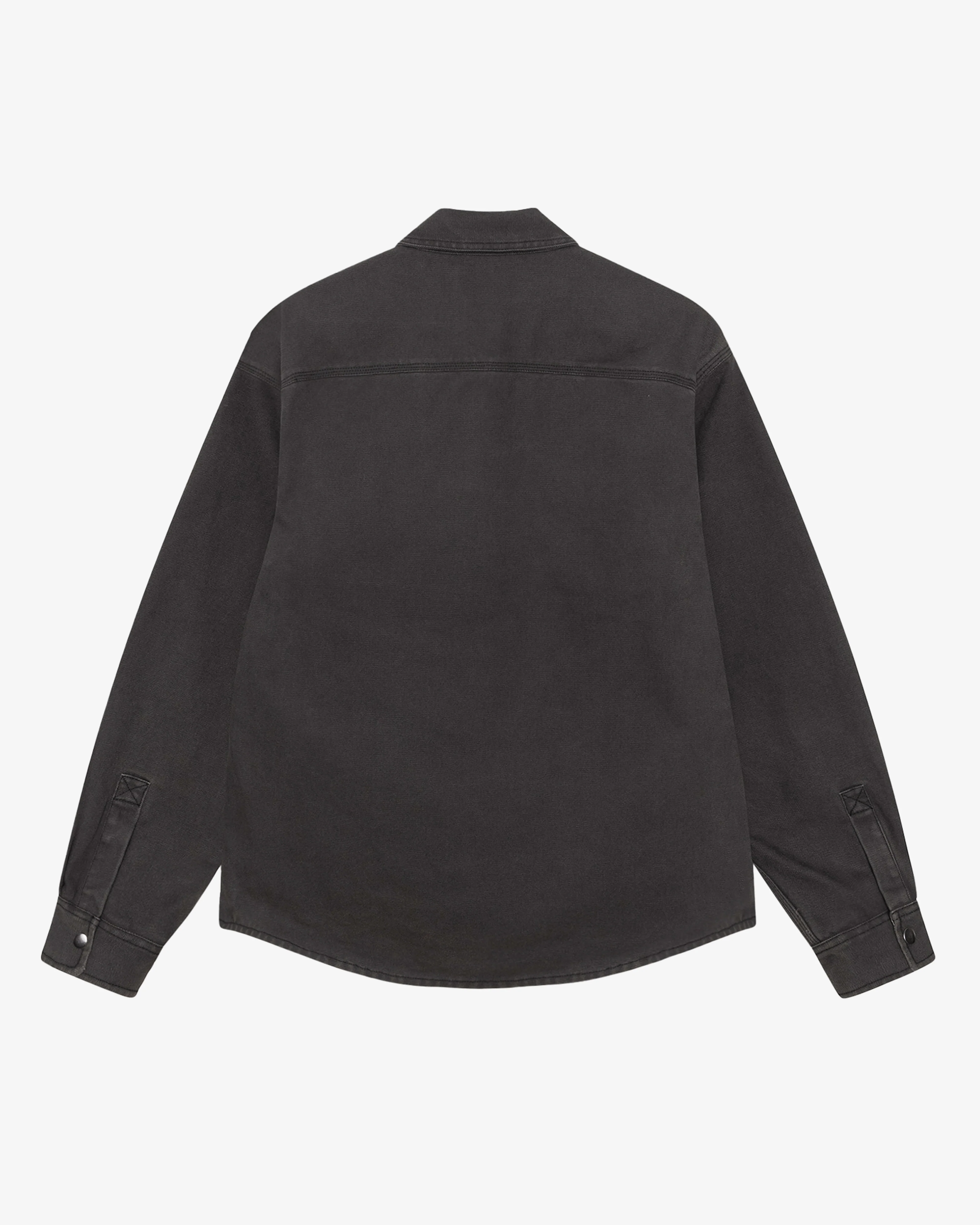 Stüssy - Men's Heavy Washed Canvas Shirt - (Black) - Image 2