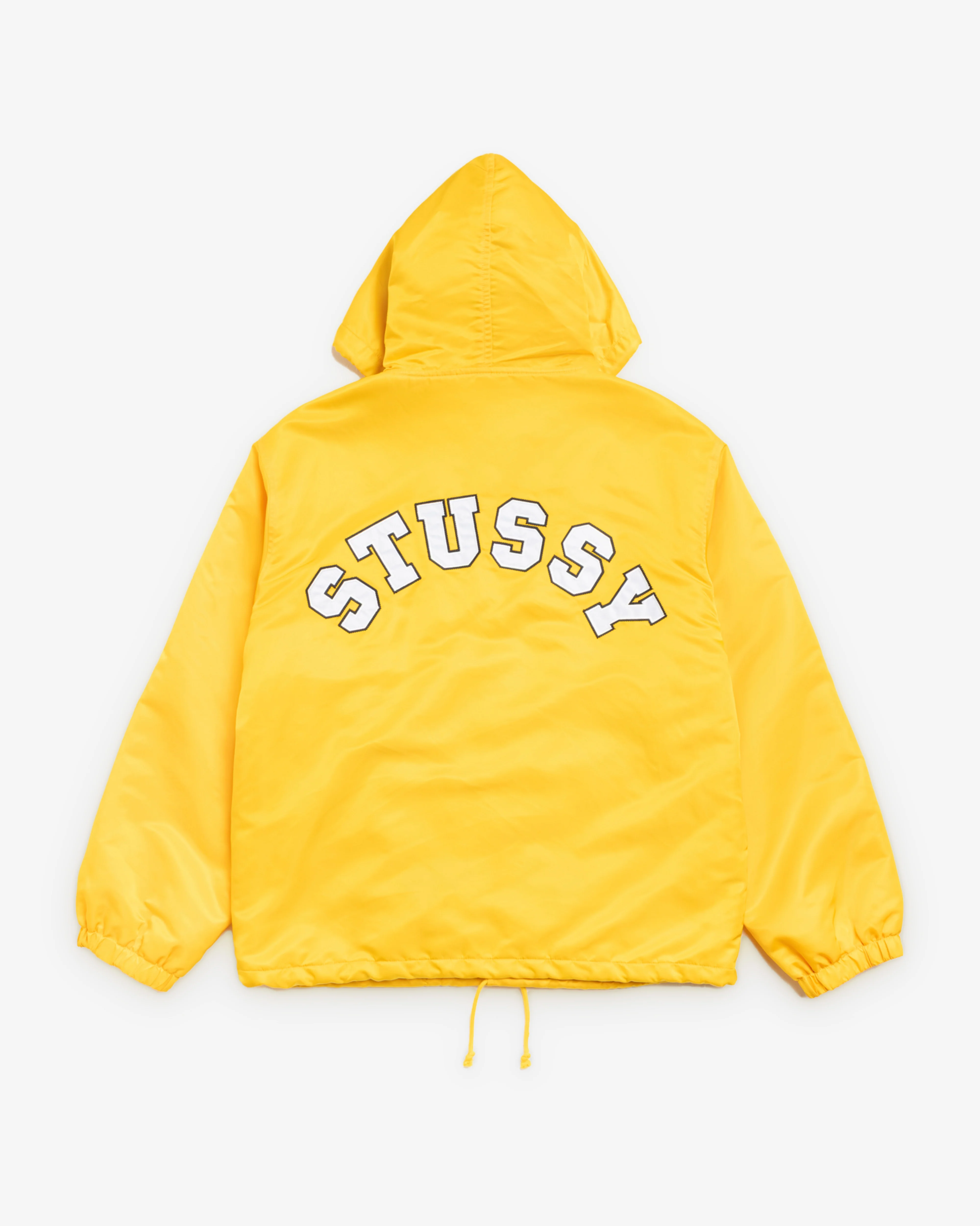 Stüssy - Men's Hooded Coaches Jacket - (Yellow) - Image 2