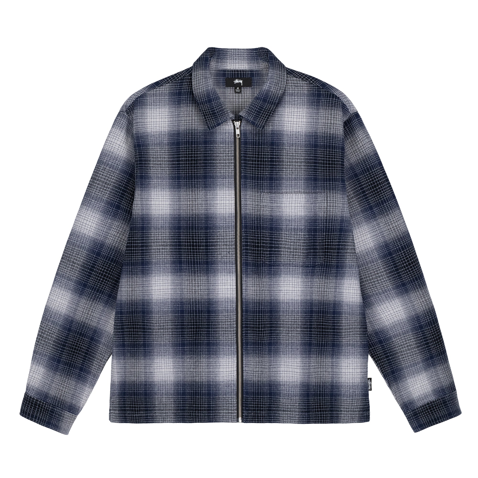 Stüssy - Jack Shadow Plaid Zip Shirt - (Navy)