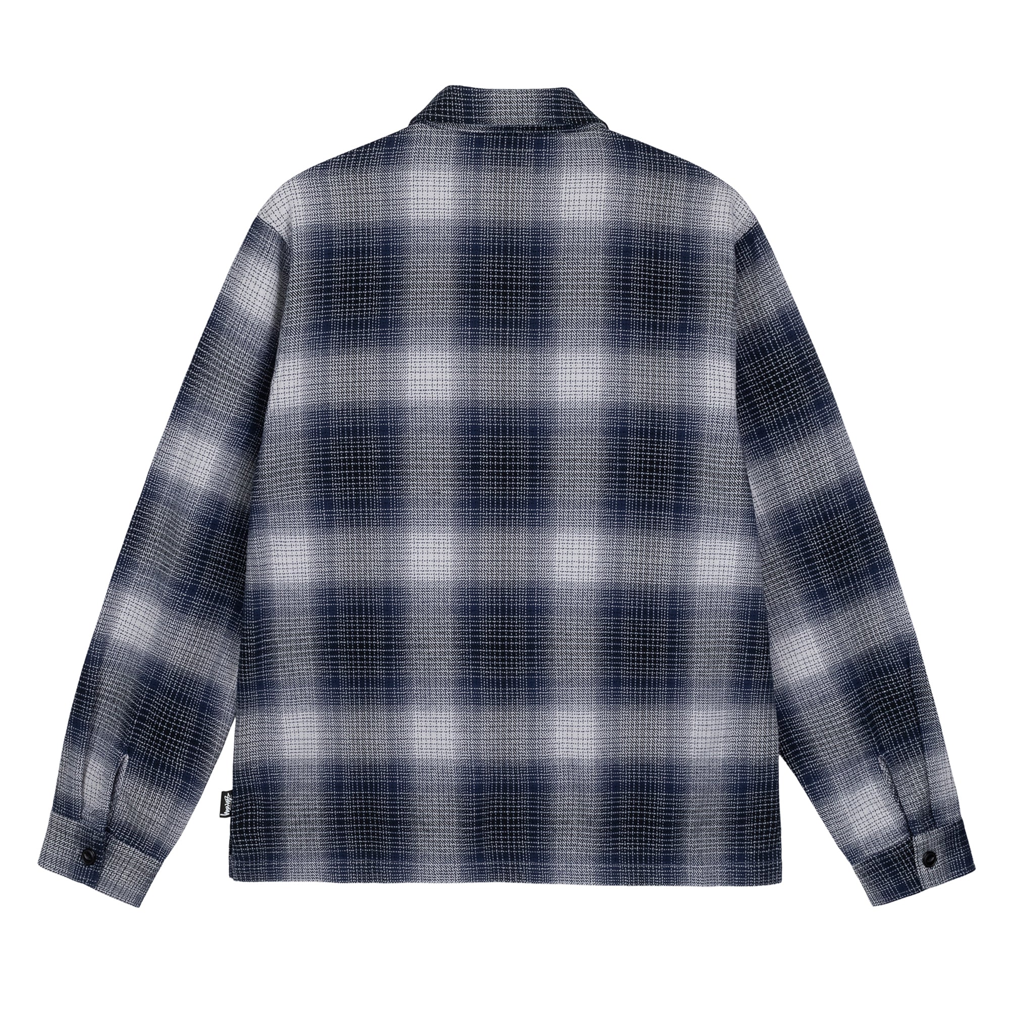 Stüssy - Jack Shadow Plaid Zip Shirt - (Navy) - Image 2
