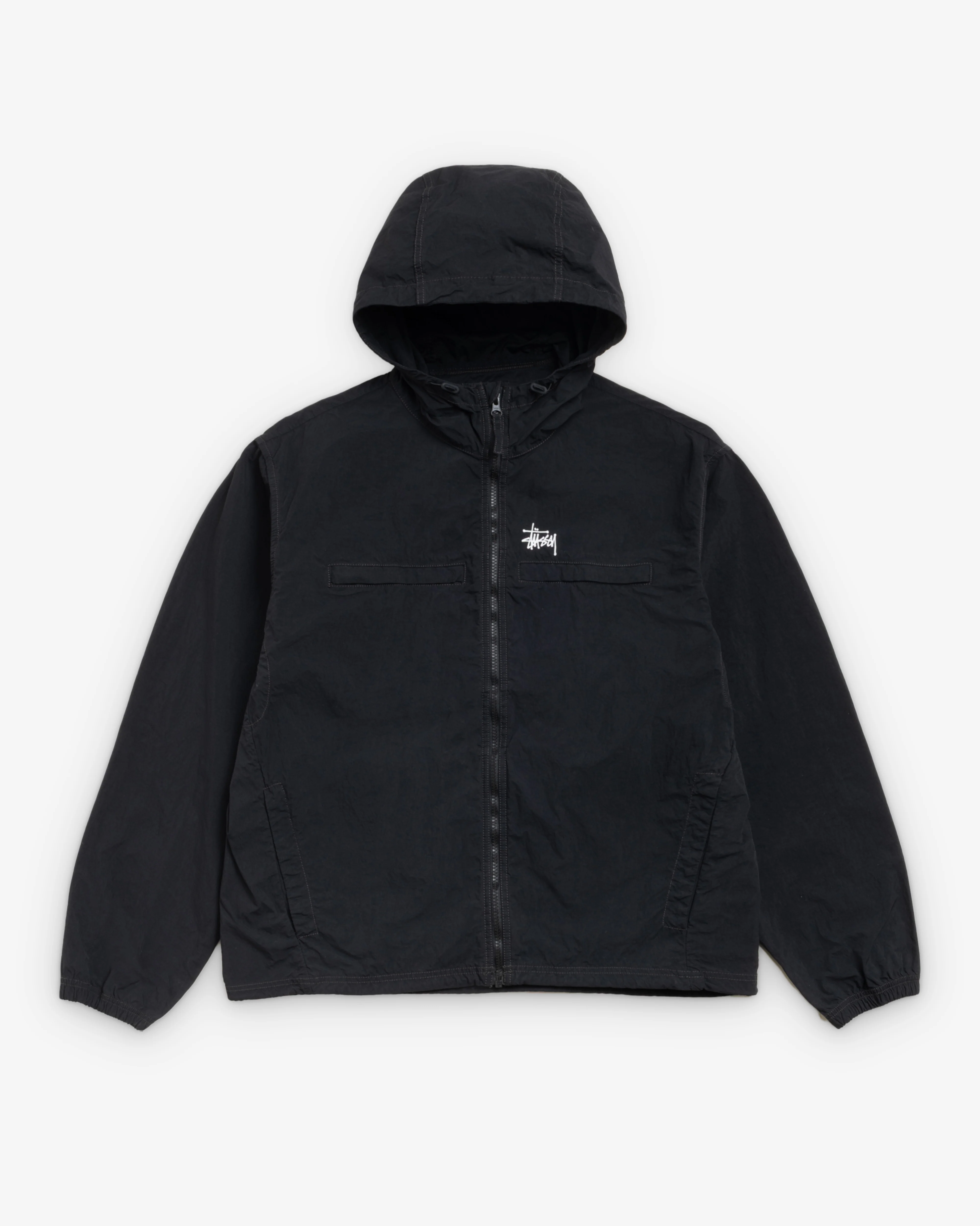 Stüssy - Men's Lightweight Hooded Jacket - (Black)