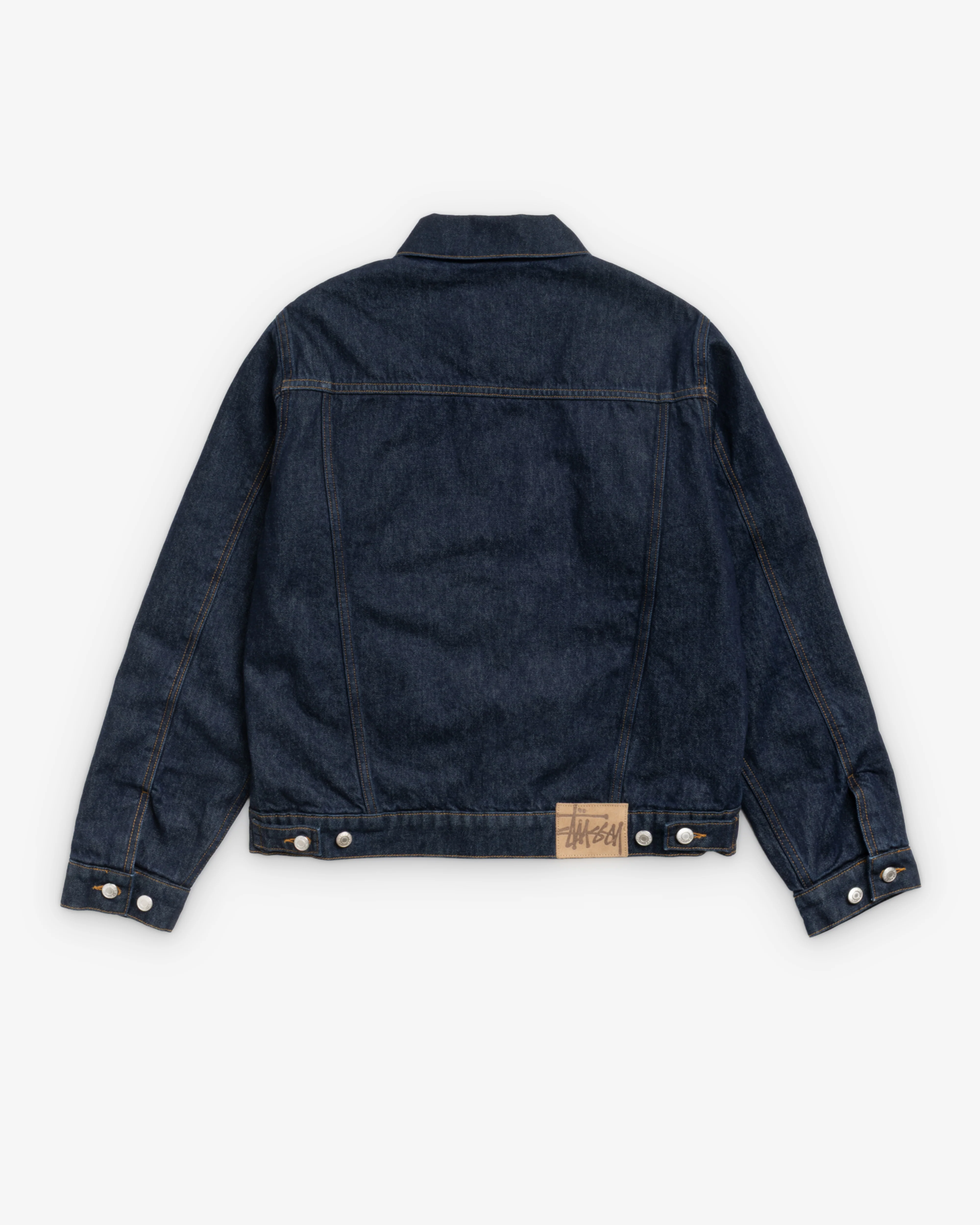 Stüssy - Men's Lined Denim Trucker - (Rinsed Indigo) - Image 2