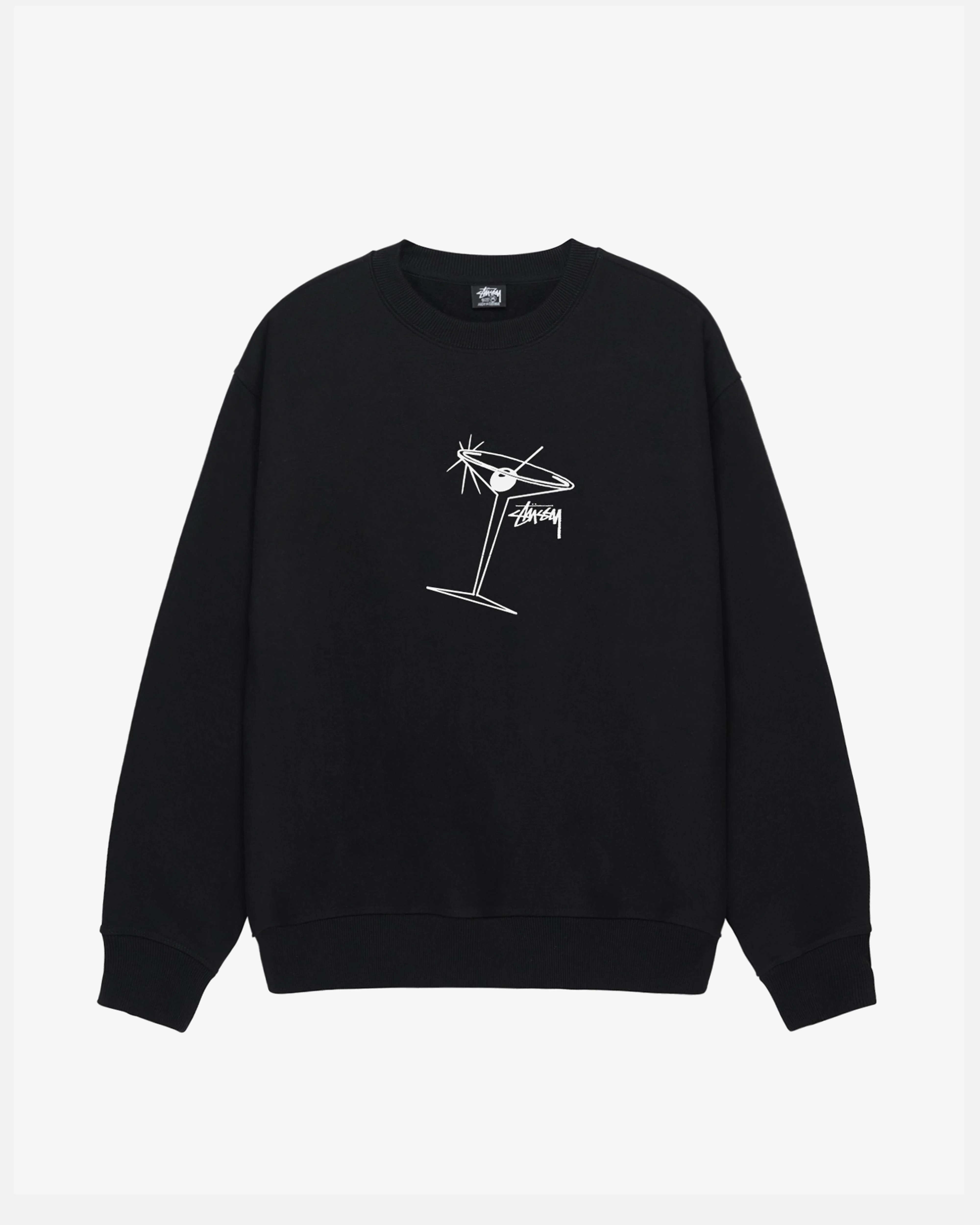 Stüssy - Men's Martini Crewneck - (Black)