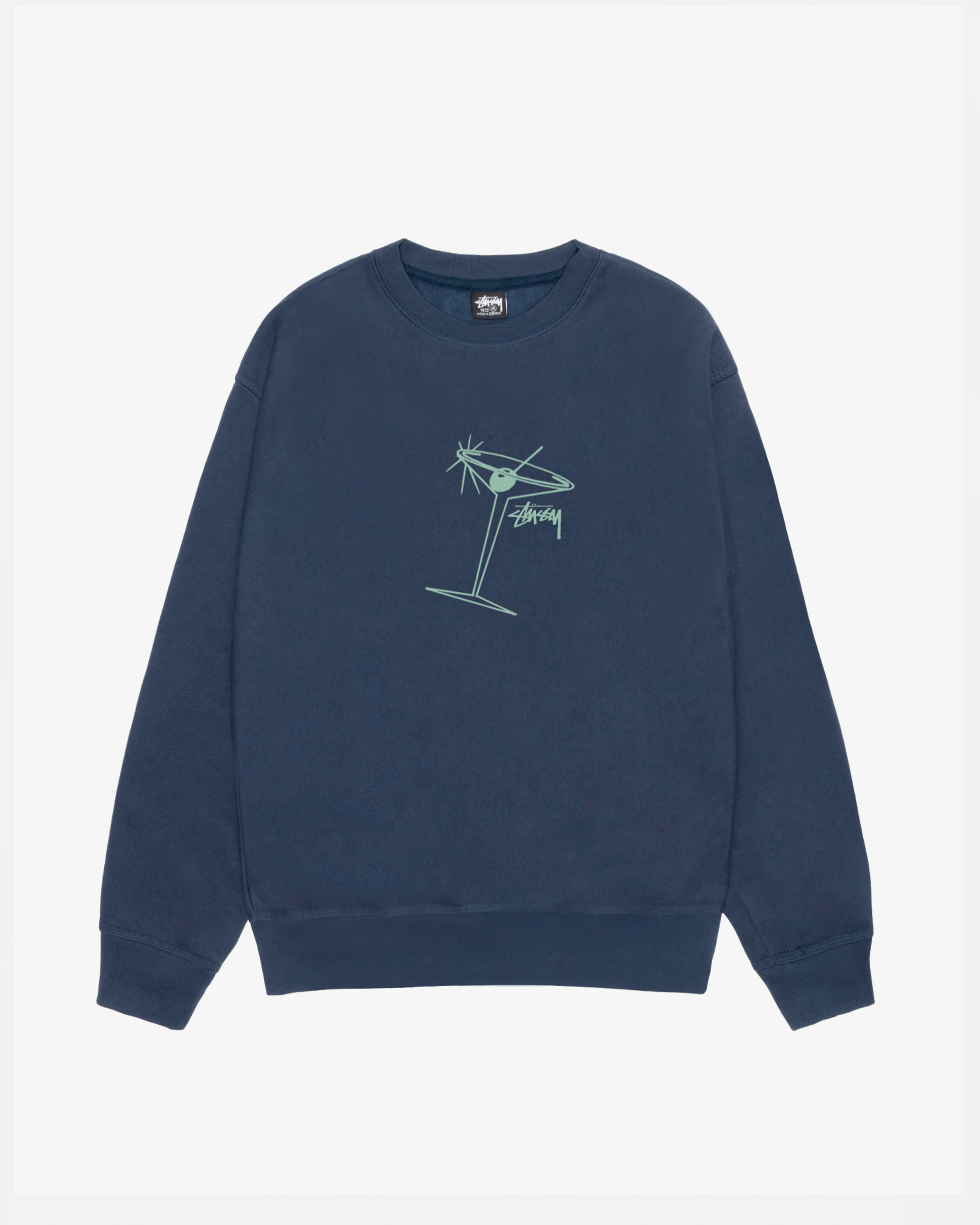 Stüssy - Men's Martini Crewneck - (Navy)