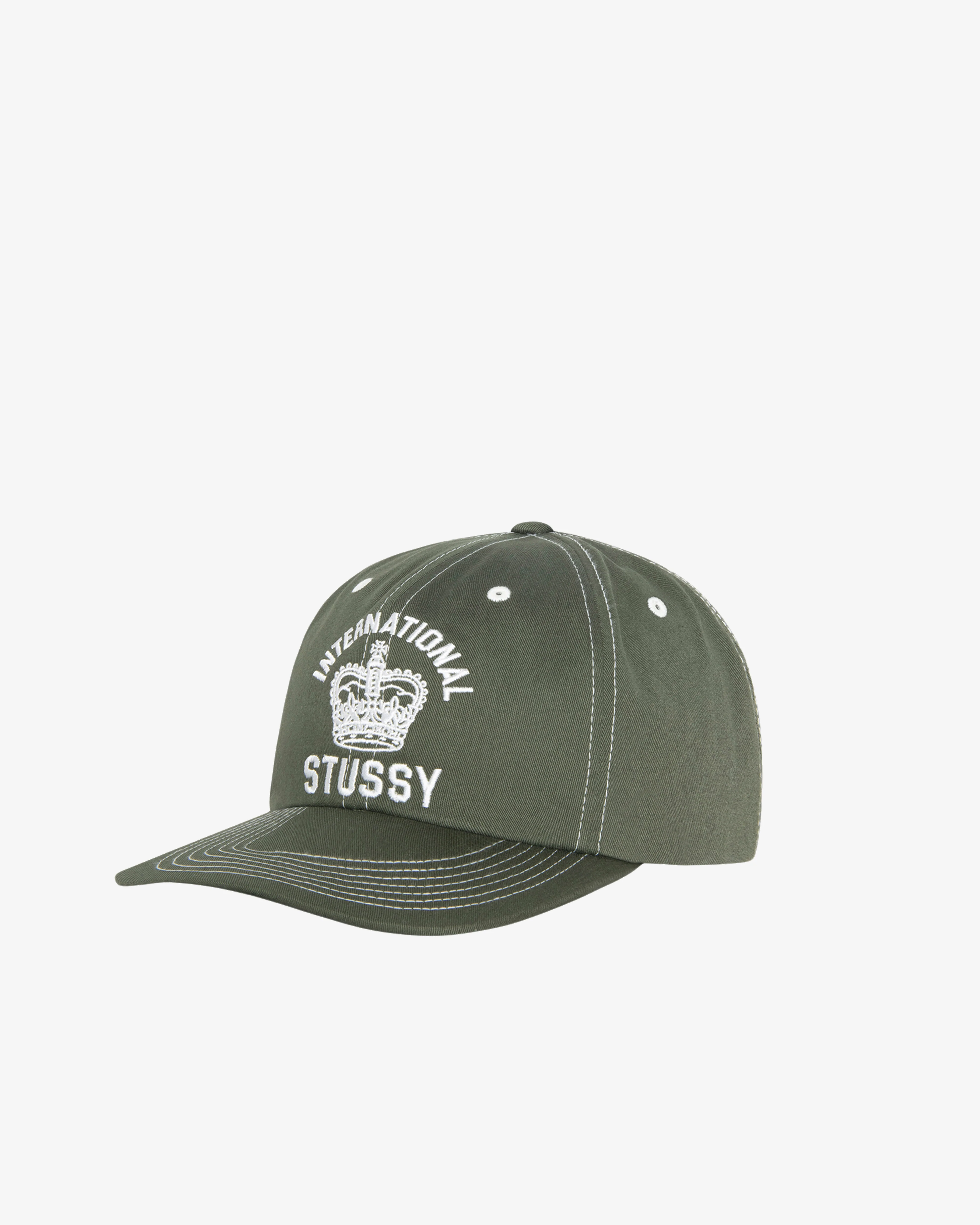 Stüssy - Mid Depth International Crown Strapback - (Dark Olive) - Image 2