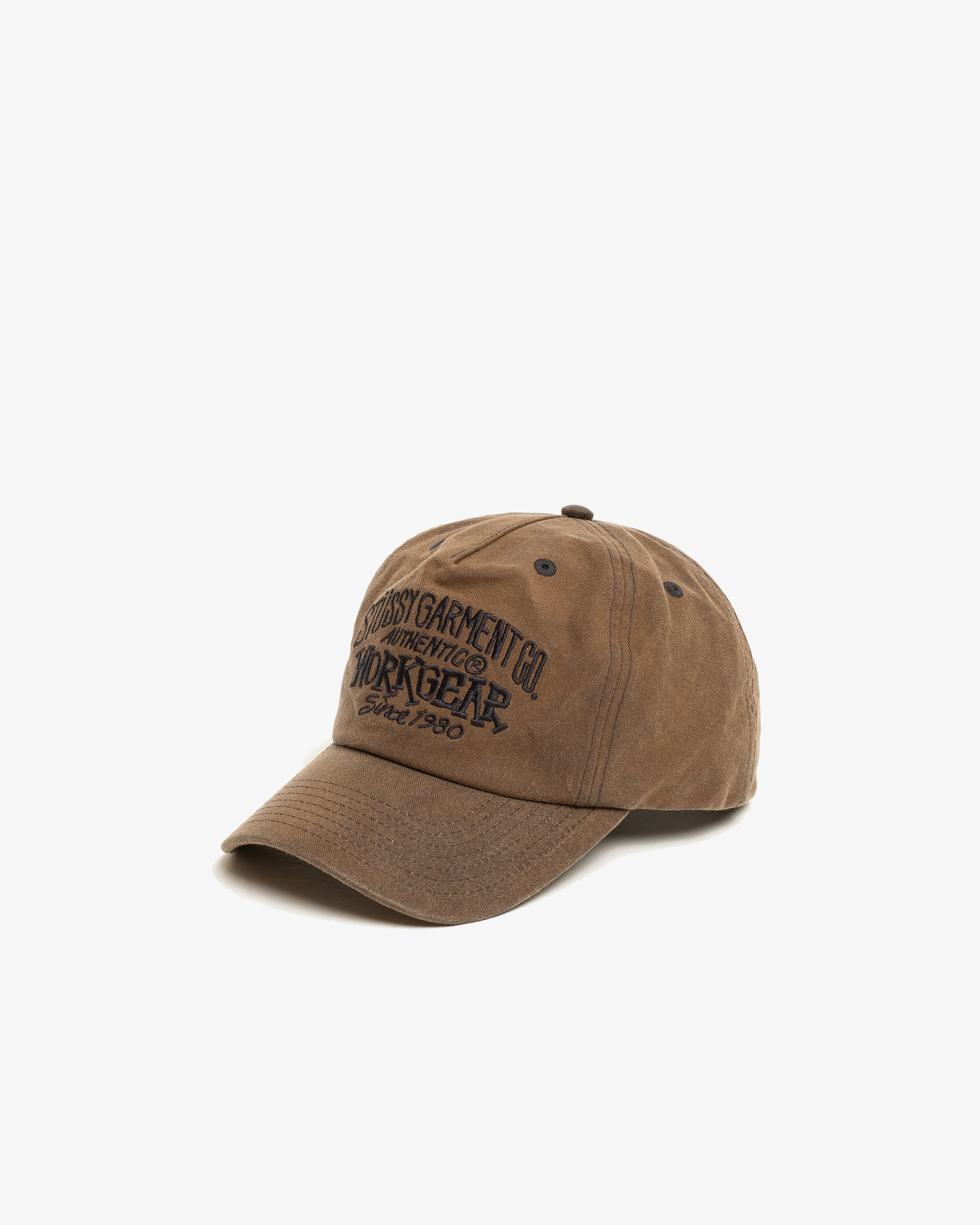 Stüssy - Men's Md Workgear Waxed Cap - (Brown) - Image 2