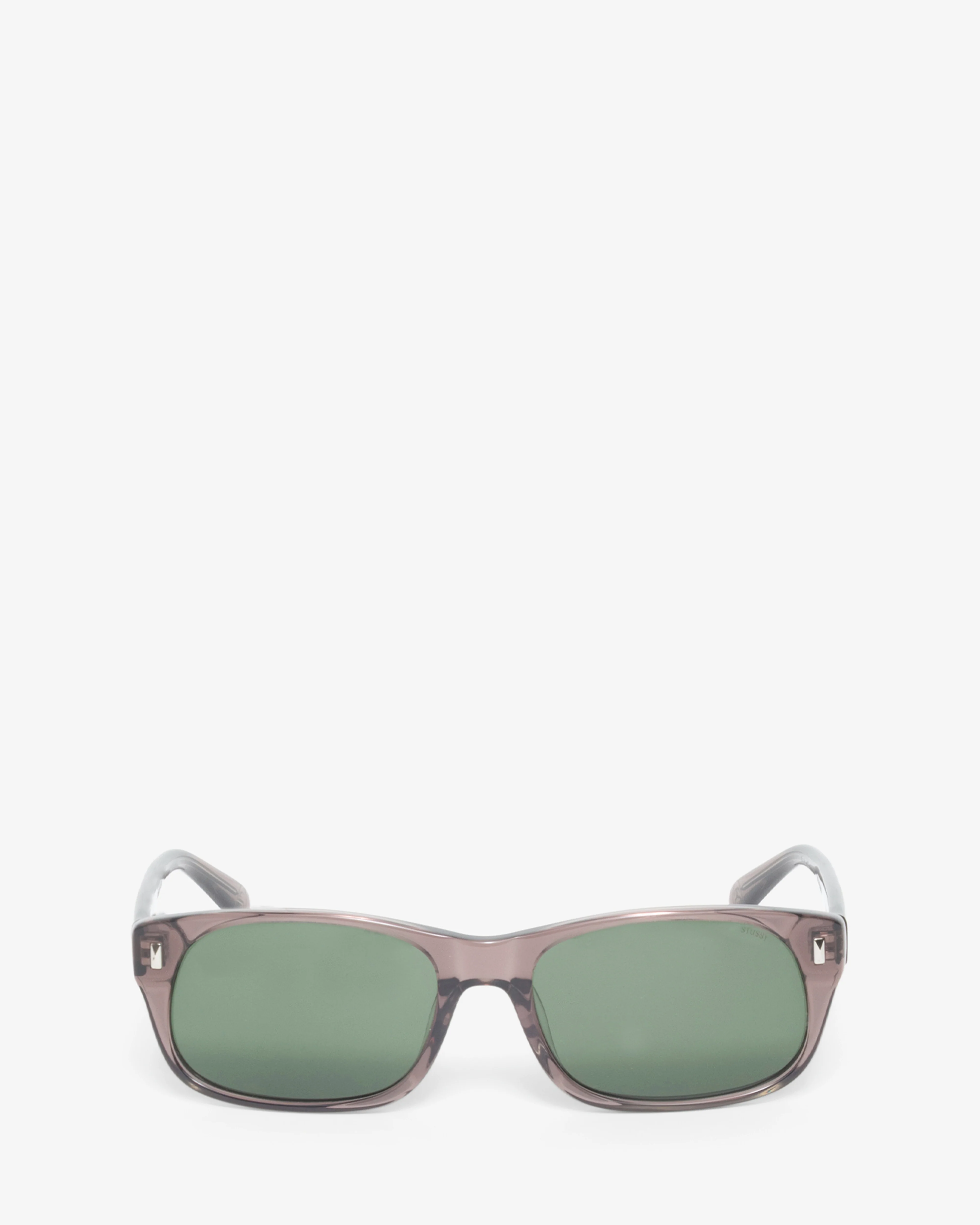 Stüssy - Michael Sunglasses - (Transparent Taupe/Green Lens)