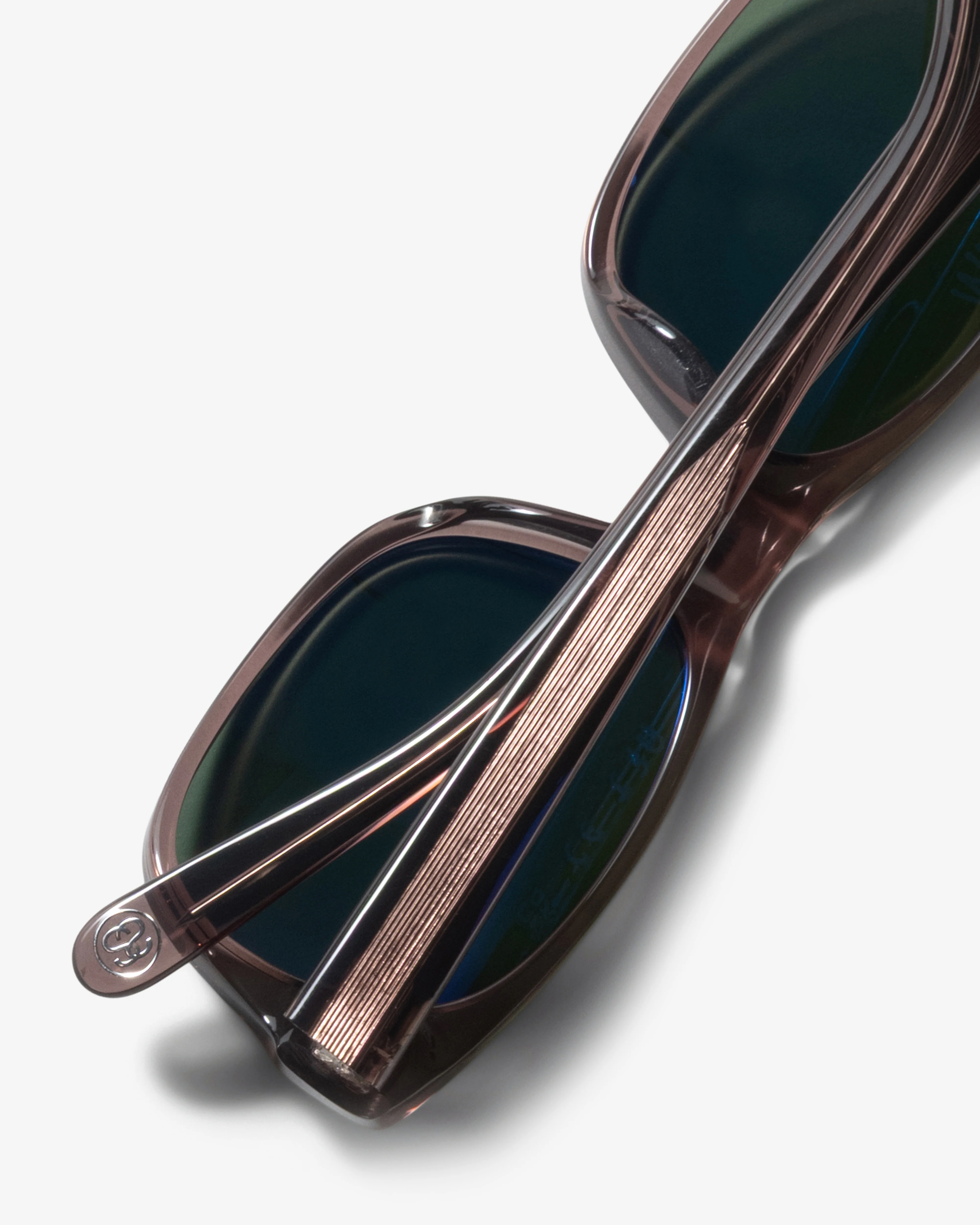 Stüssy - Michael Sunglasses - (Transparent Taupe/Green Lens) - Image 4