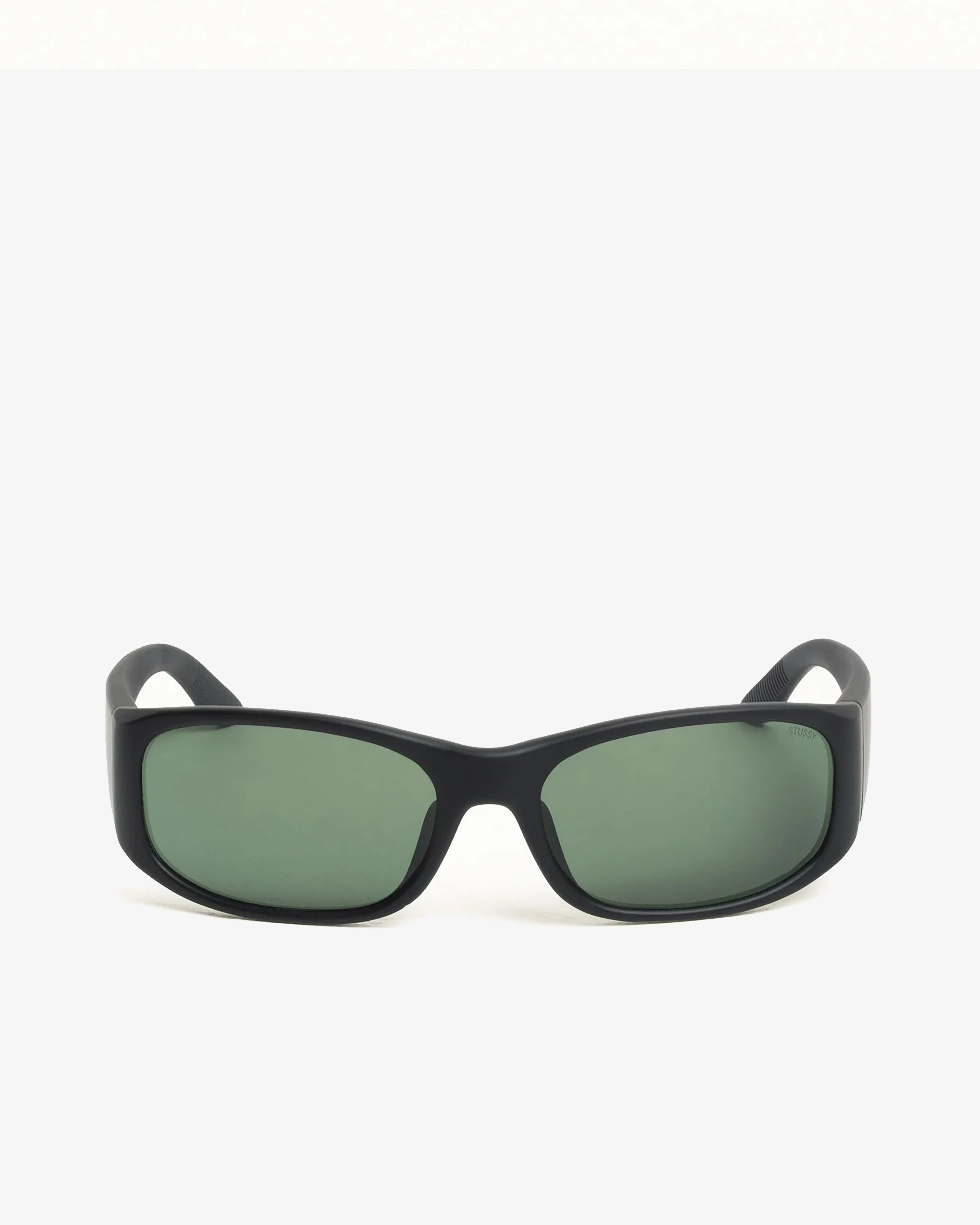 Stüssy - Mikey Sunglasses - (Rubber Black/Dark Green Lens)