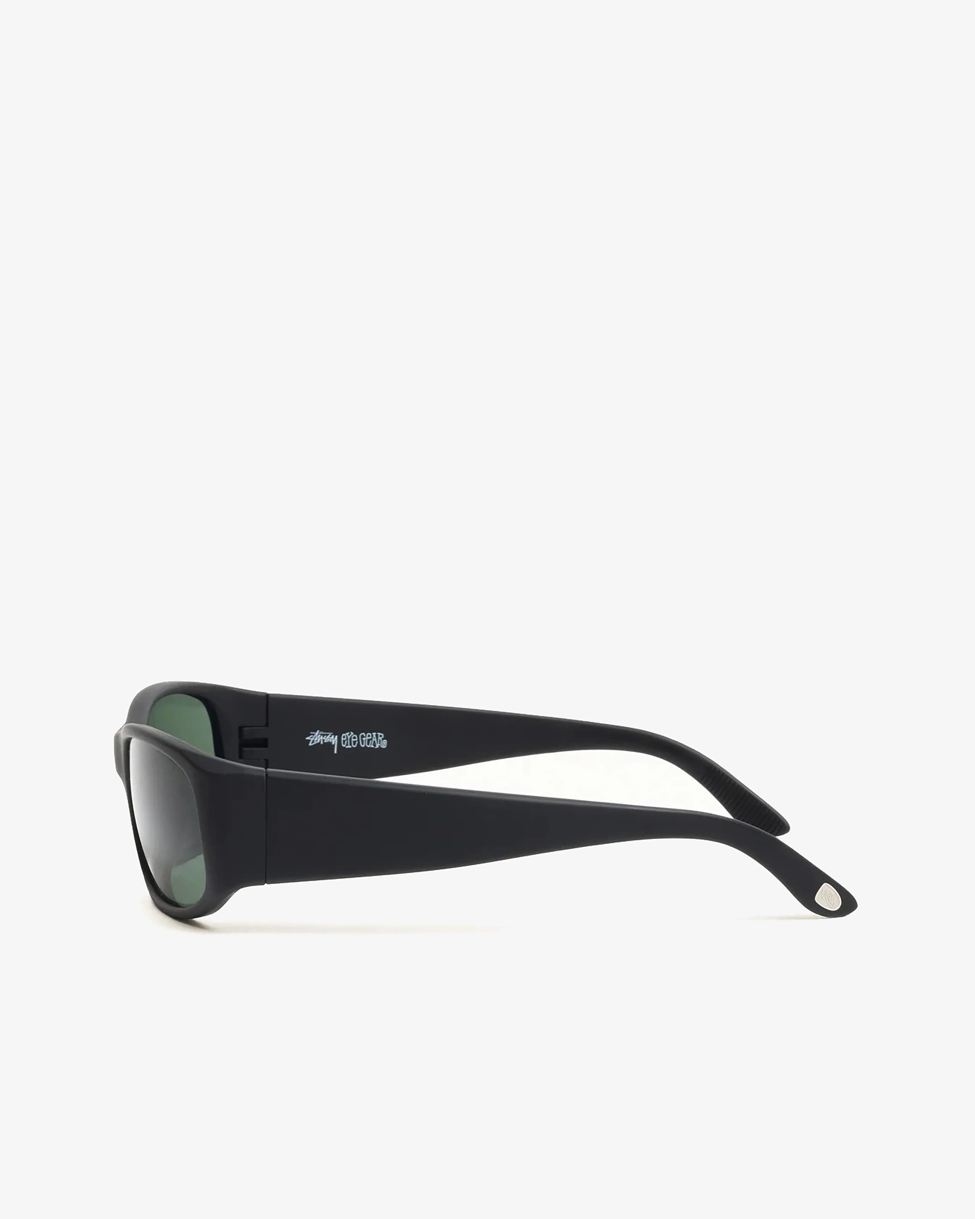 Stüssy - Mikey Sunglasses - (Rubber Black/Dark Green Lens) - Image 2
