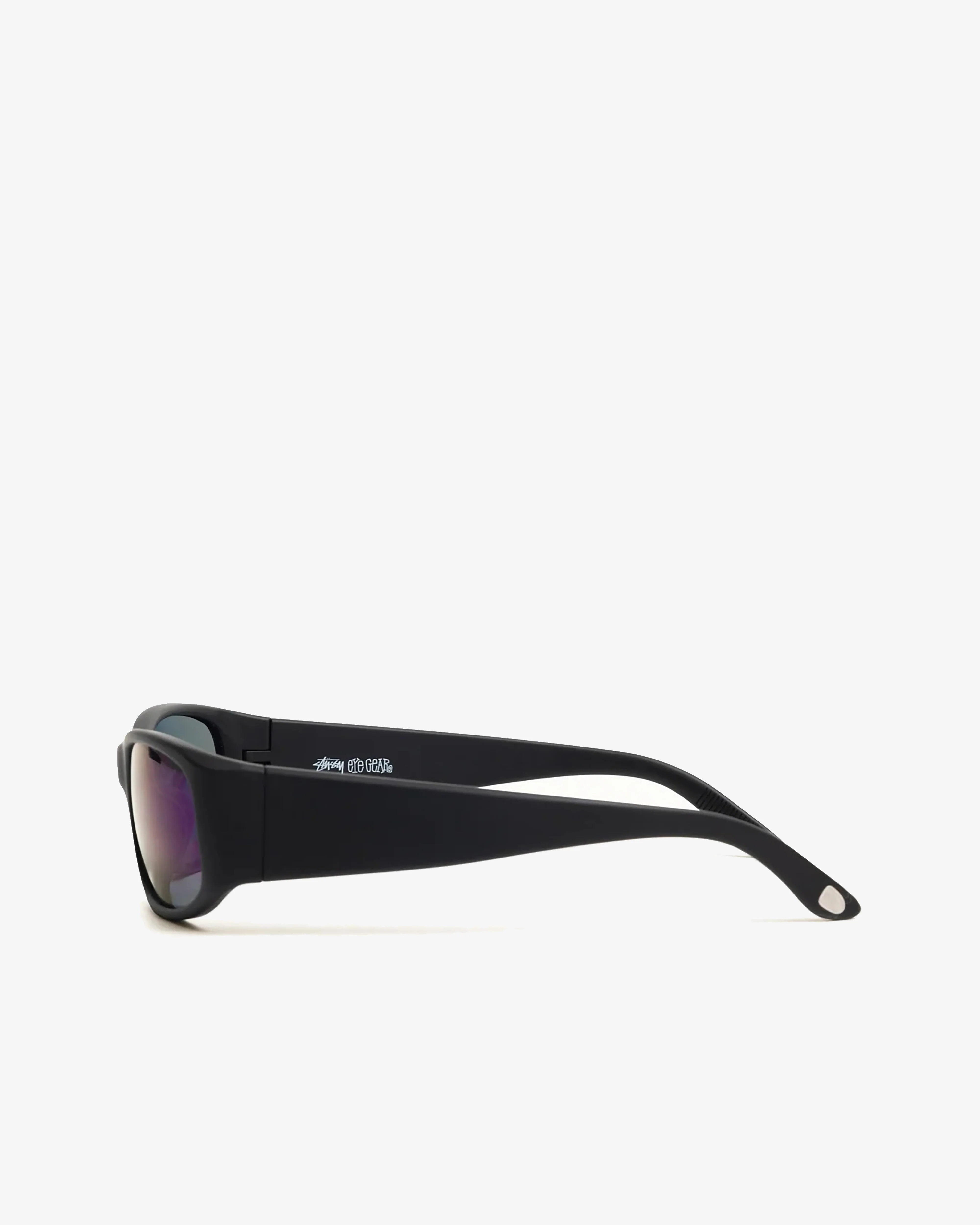 Stüssy - Mikey Sunglasses - (Rubber Black/Polarized Dark Blue Lens) - Image 2