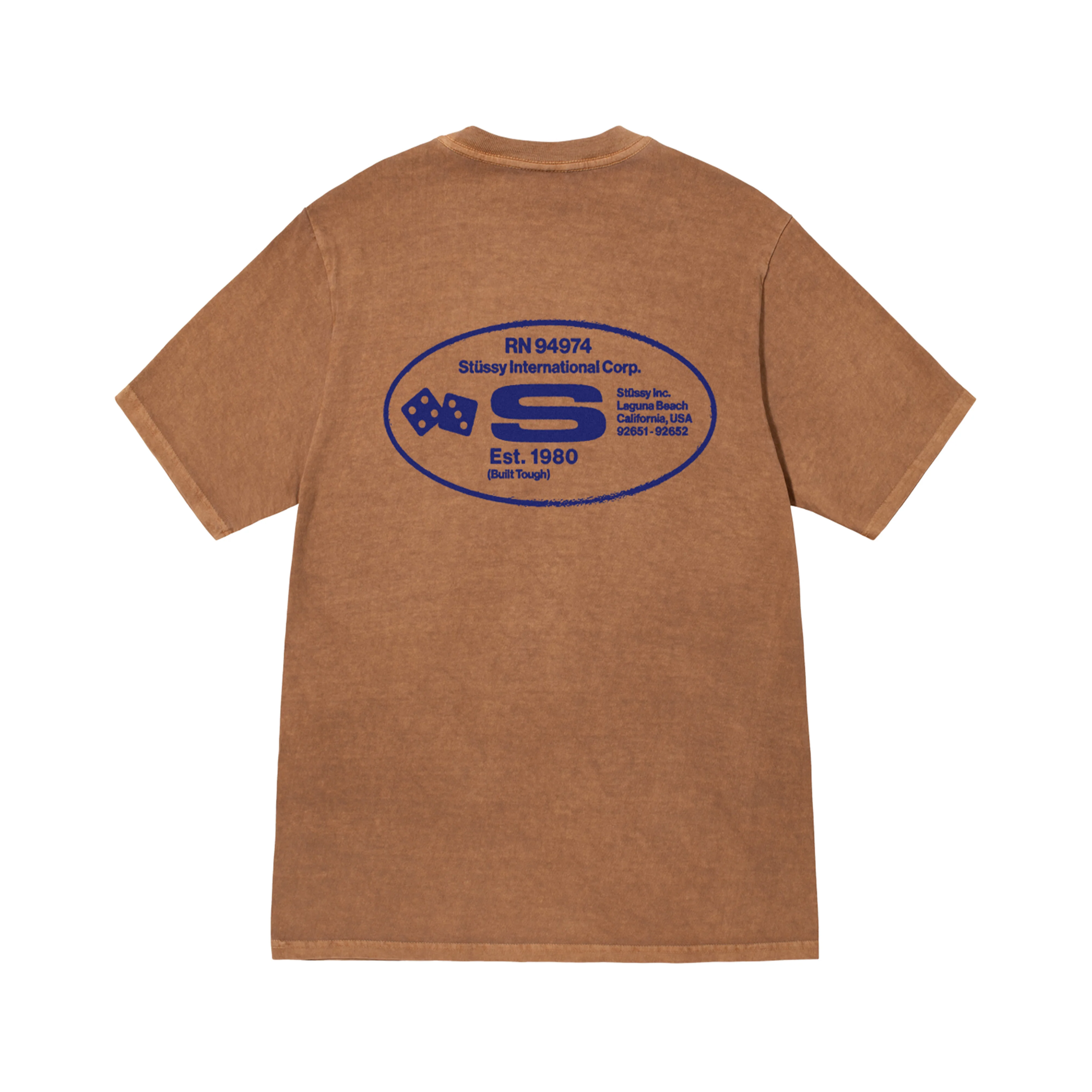 Stüssy - Oval Corp. Pig. Dyed Tee - (Almond)