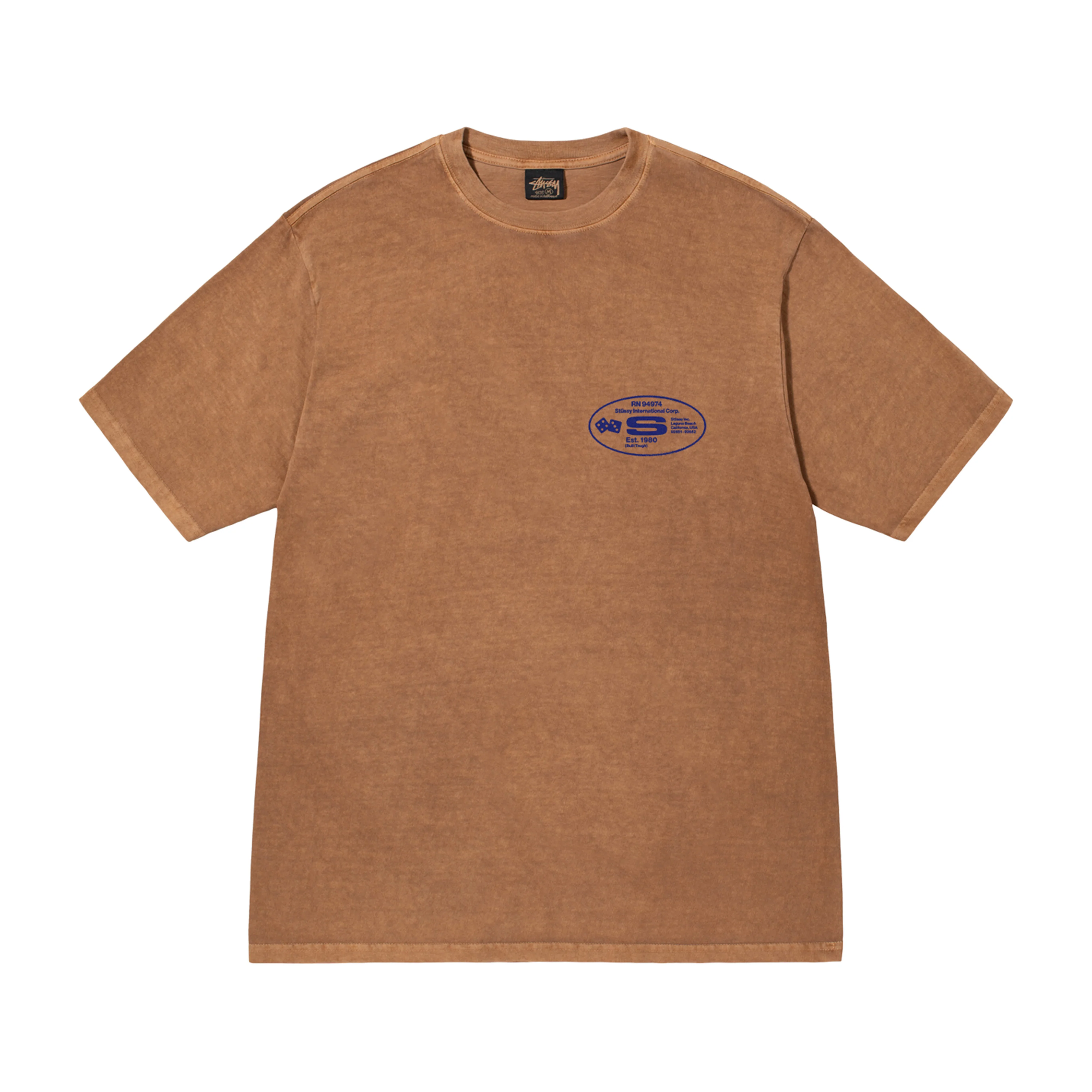 Stüssy - Oval Corp. Pig. Dyed Tee - (Almond) - Image 2