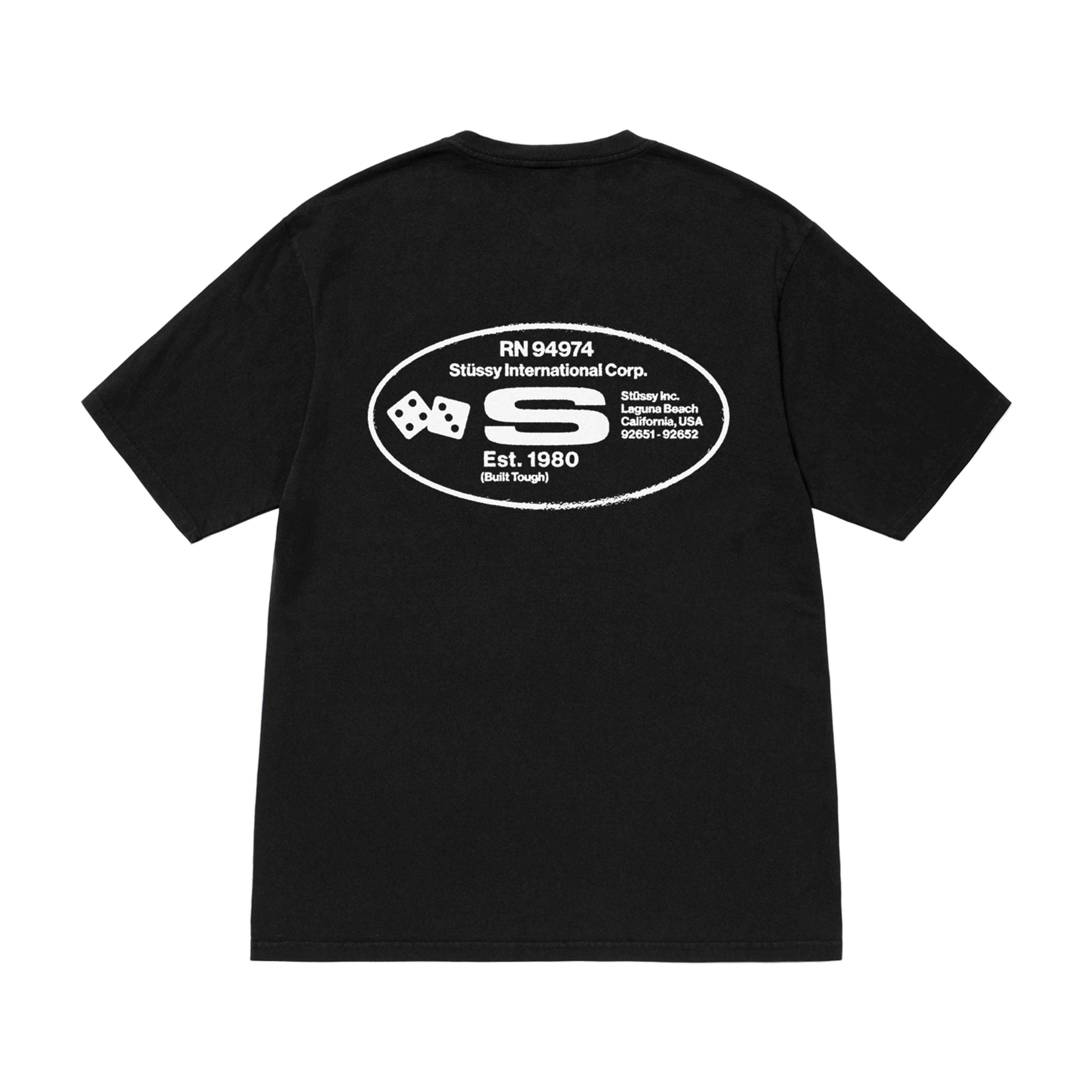 Stüssy - Oval Corp. Pig. Dyed Tee - (Black)