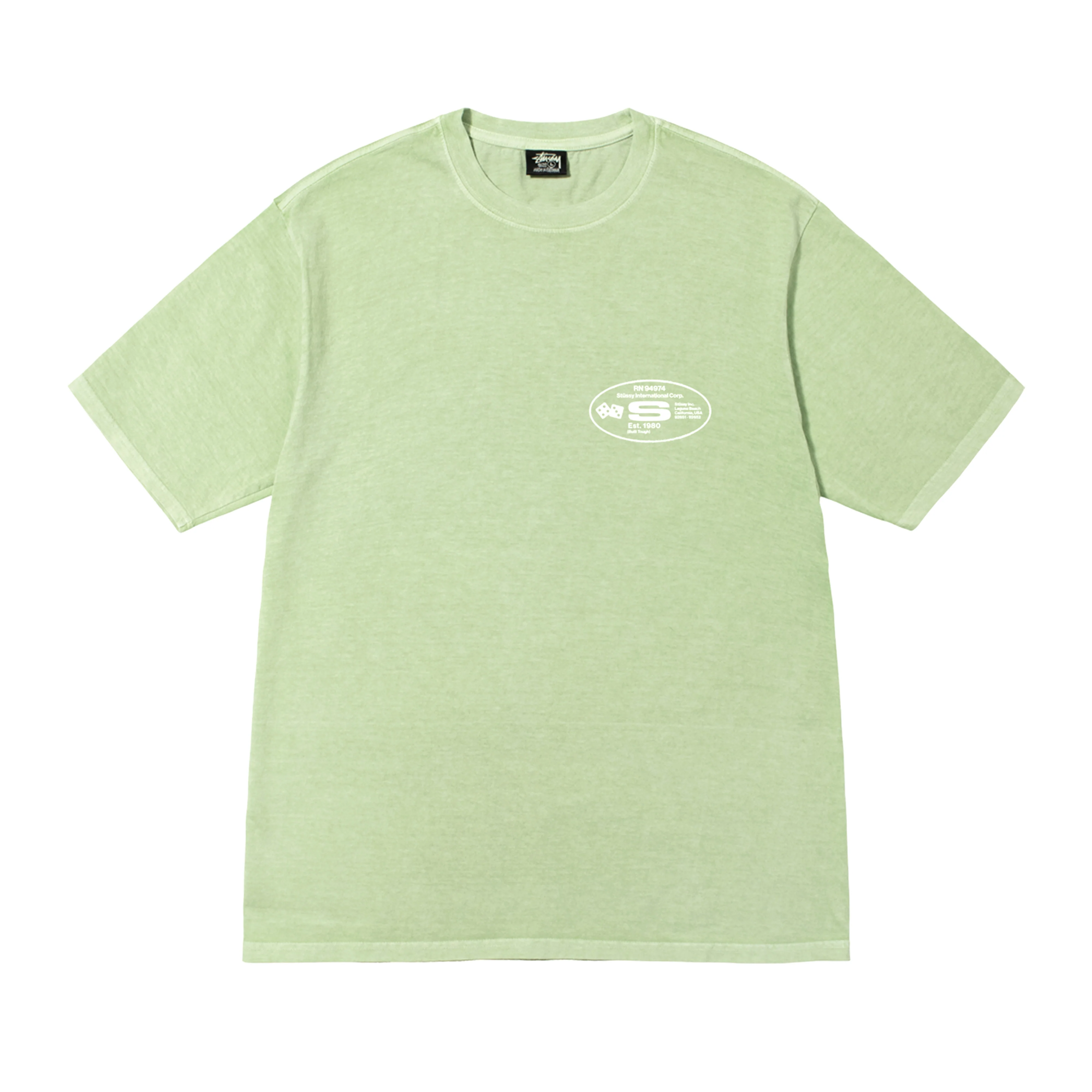Stüssy - Oval Corp. Pig. Dyed Tee - (Sage) - Image 2