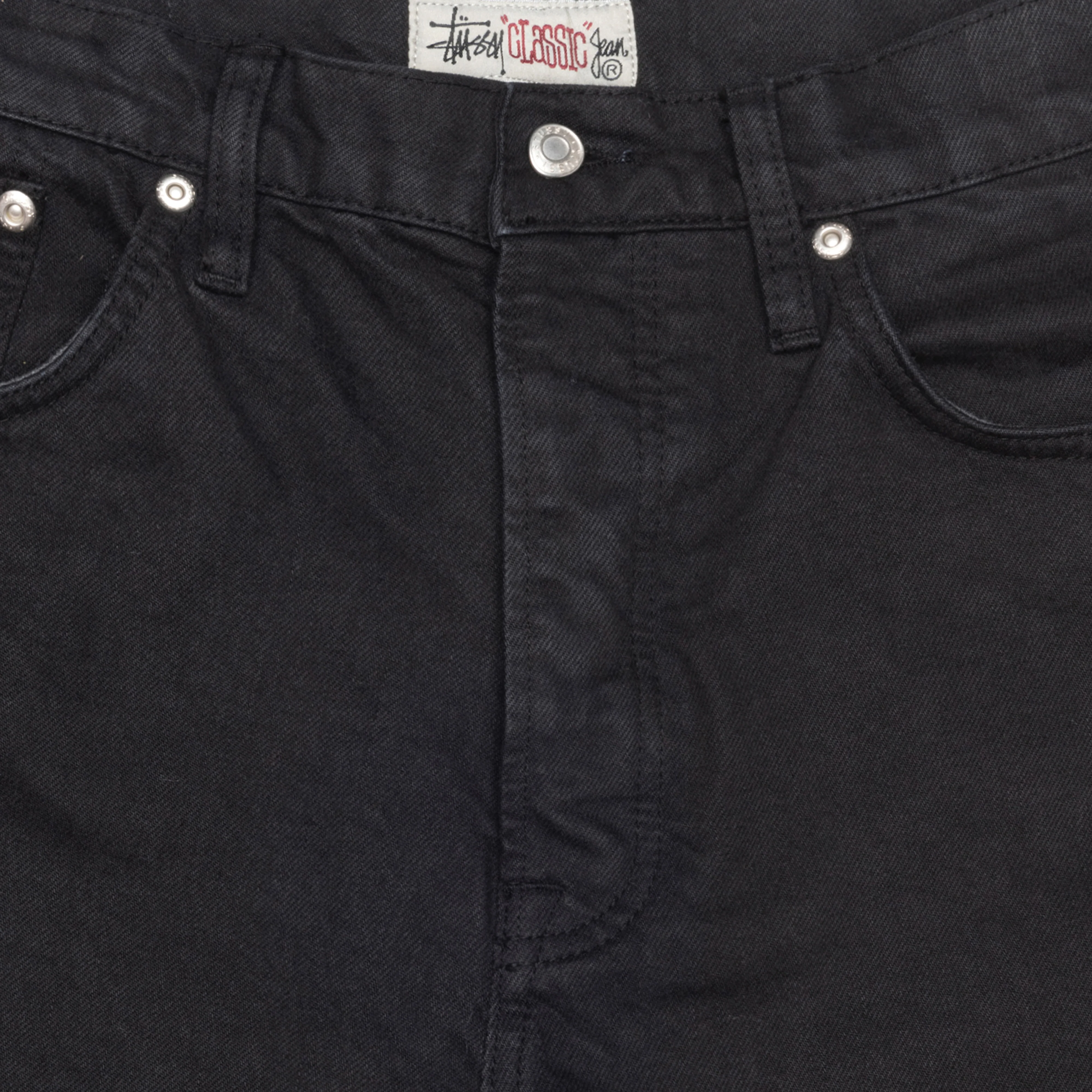 Stüssy - Men's Overdyed Classic Jeans - (Black) - Image 3