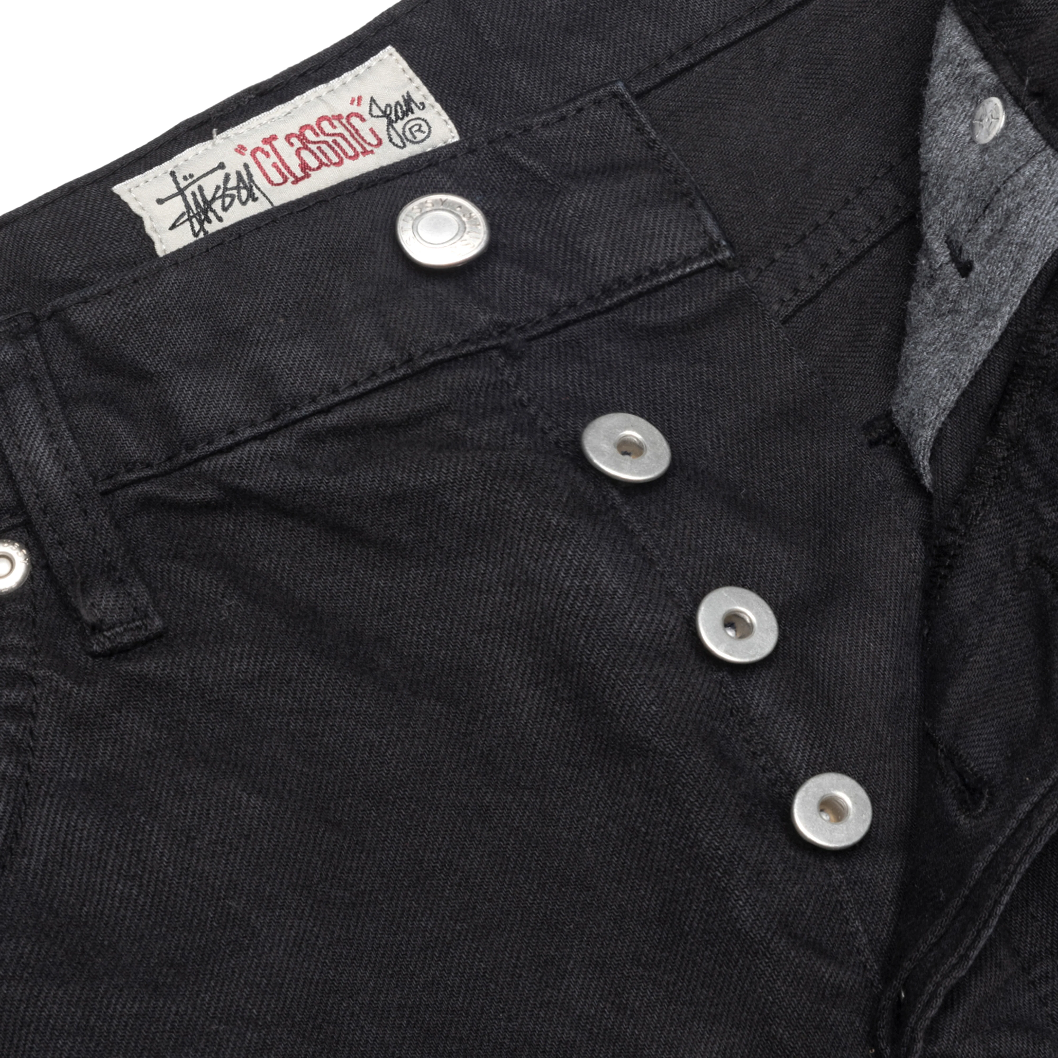 Stüssy - Men's Overdyed Classic Jeans - (Black) - Image 5