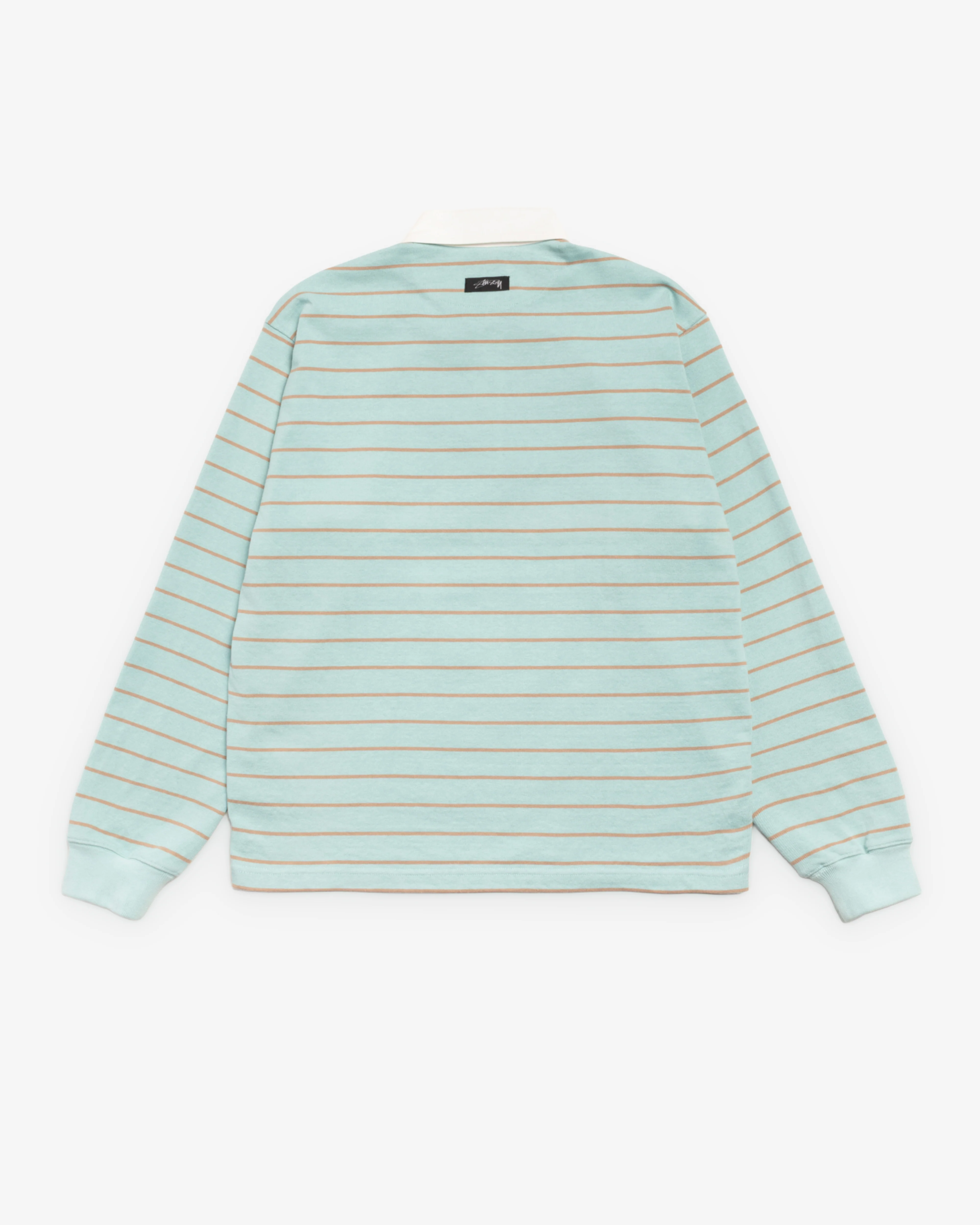 Stüssy - Men's Striped Rugby - (Blue) - Image 2