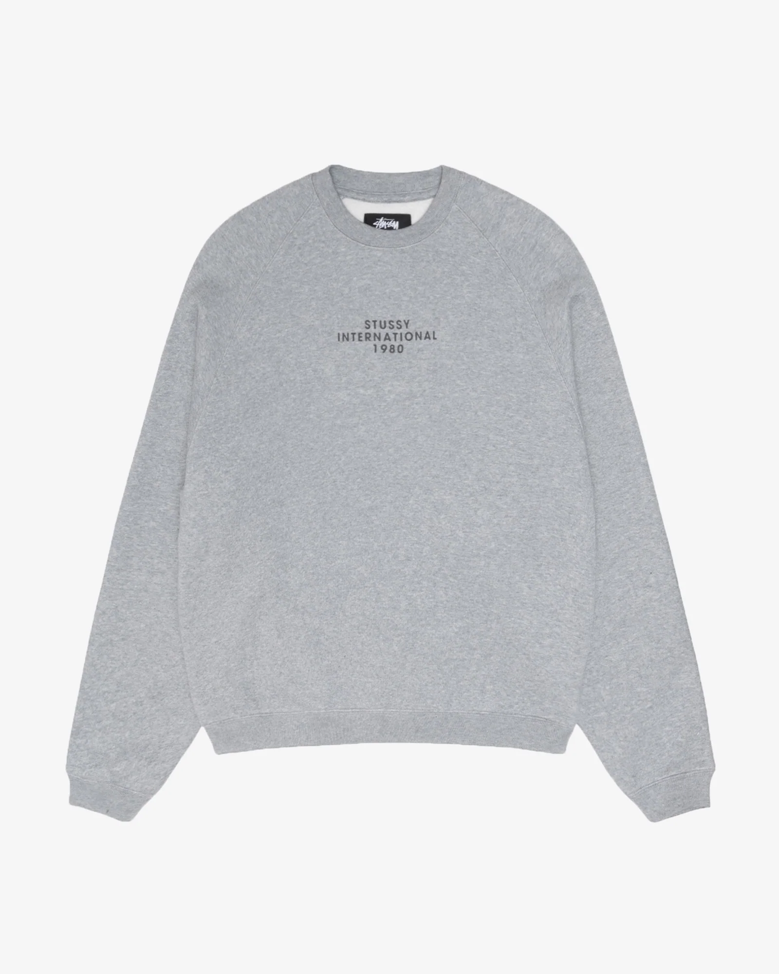 Stüssy - Men's Raglan Sleeve Crew - (Grey Heather)