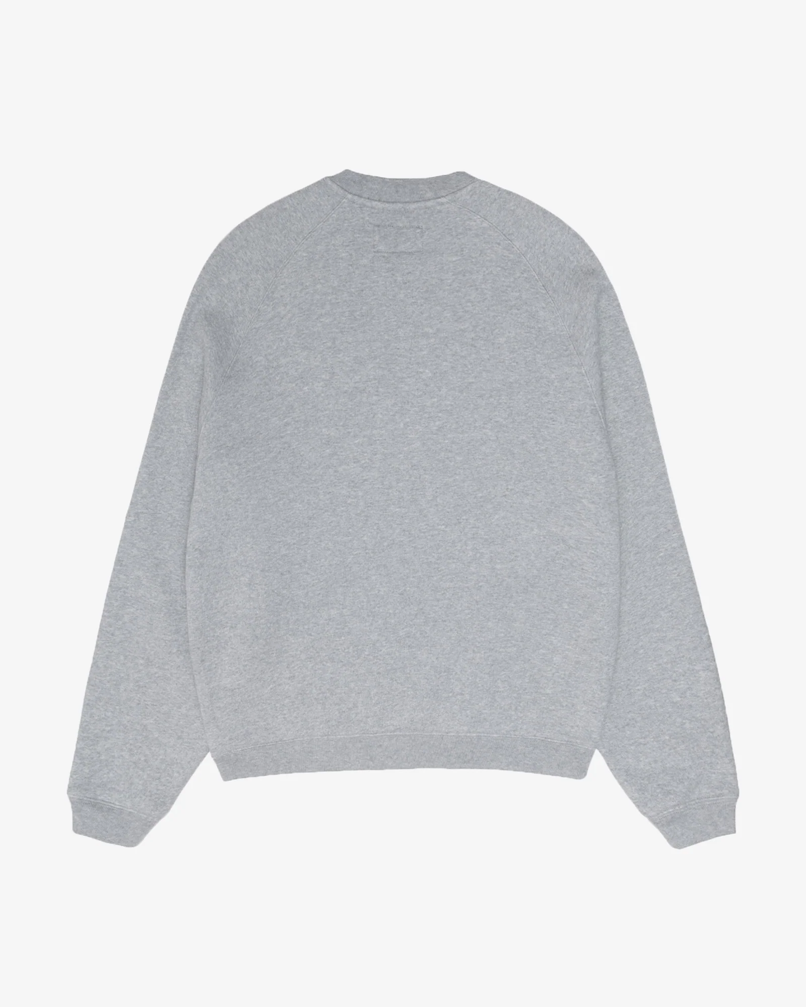 Stüssy - Men's Raglan Sleeve Crew - (Grey Heather) - Image 2