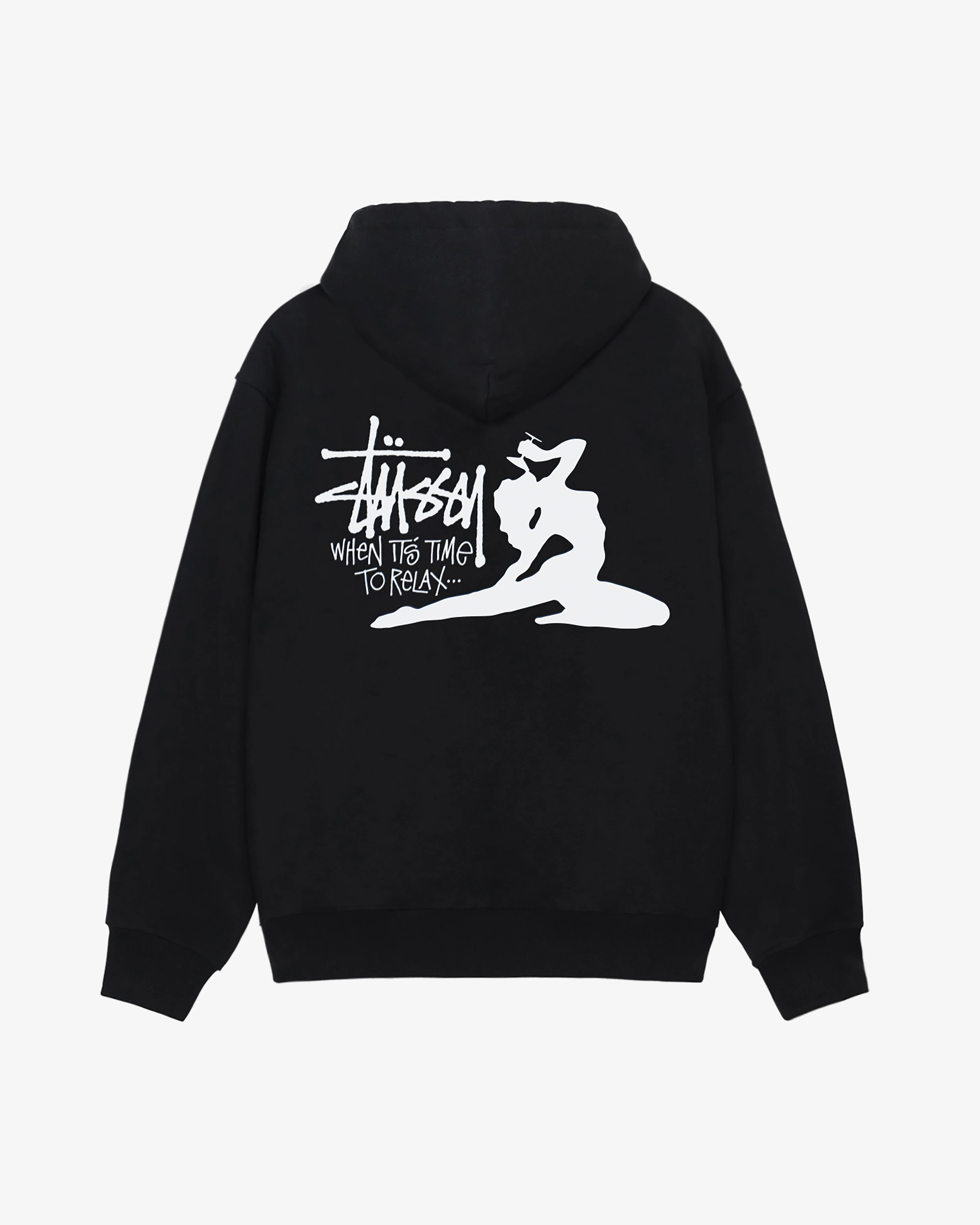 Stüssy - Men's Relax Hoodie - (Black) - Image 2