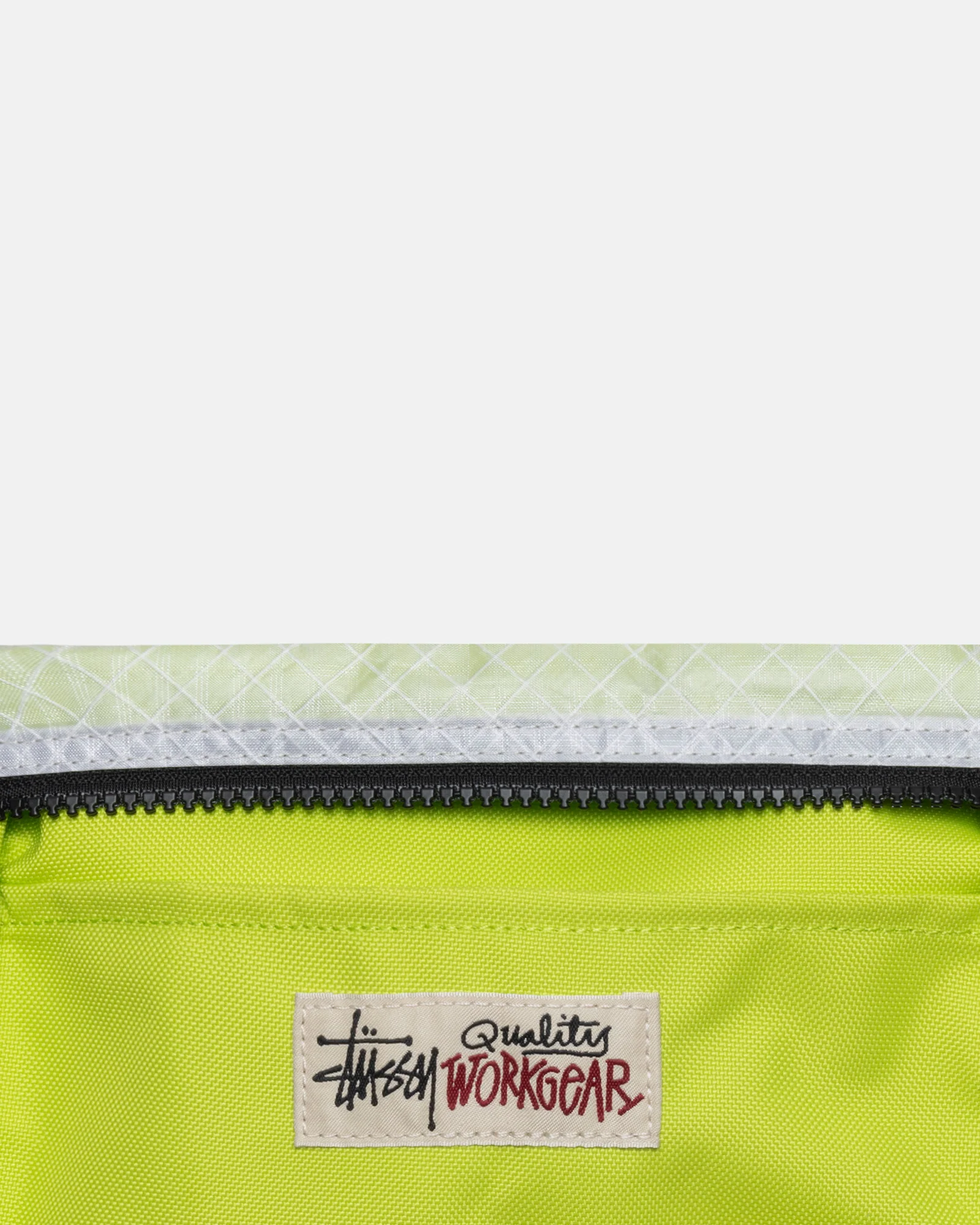 Stüssy - Men's Ripstop Overlay Side Pouch - (Lime) - Image 3