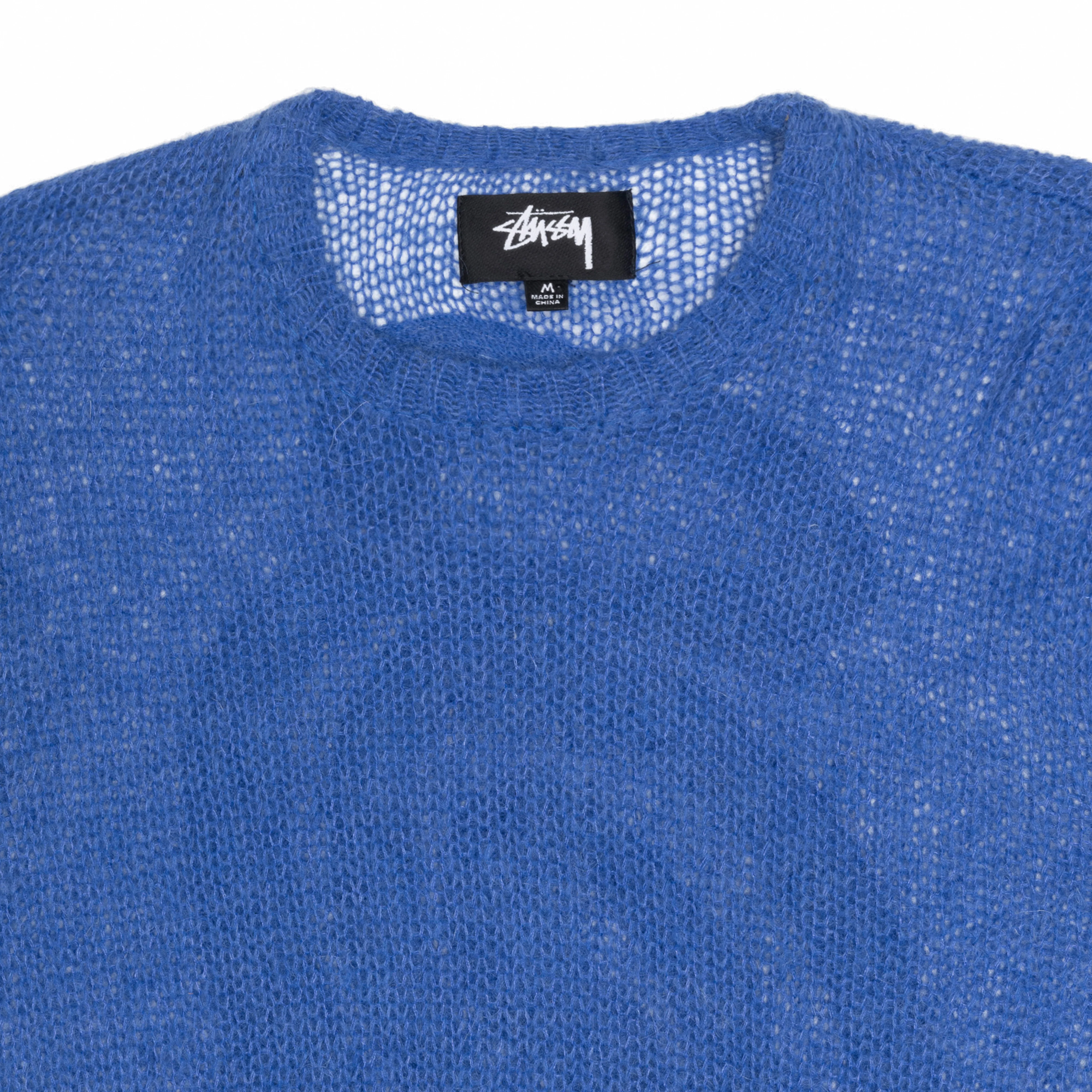 Stüssy - Men's S Loose Knit Sweater - (Blue) - Image 3