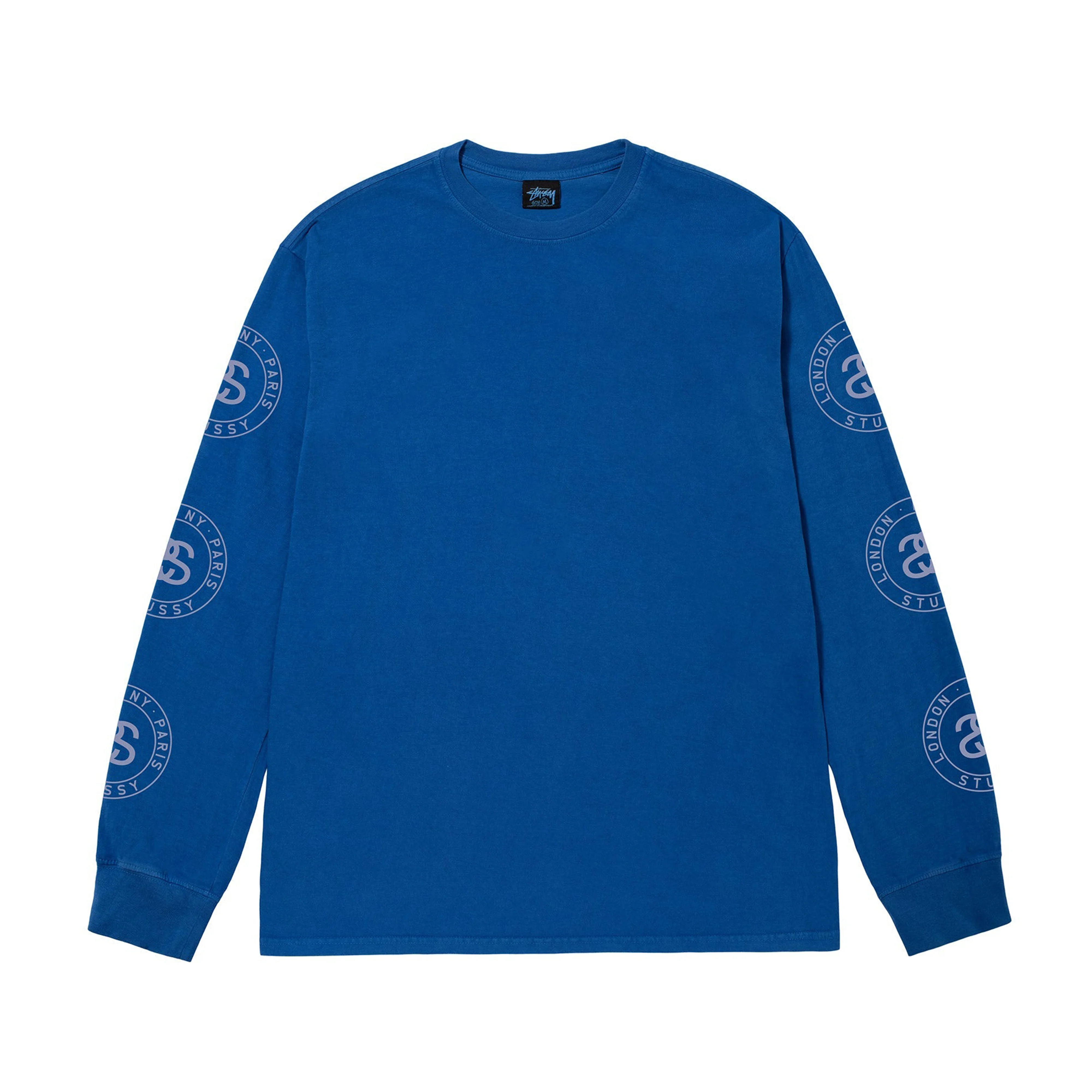 Stüssy - Seal Pig. Dyed L/S Tee - (Blue)