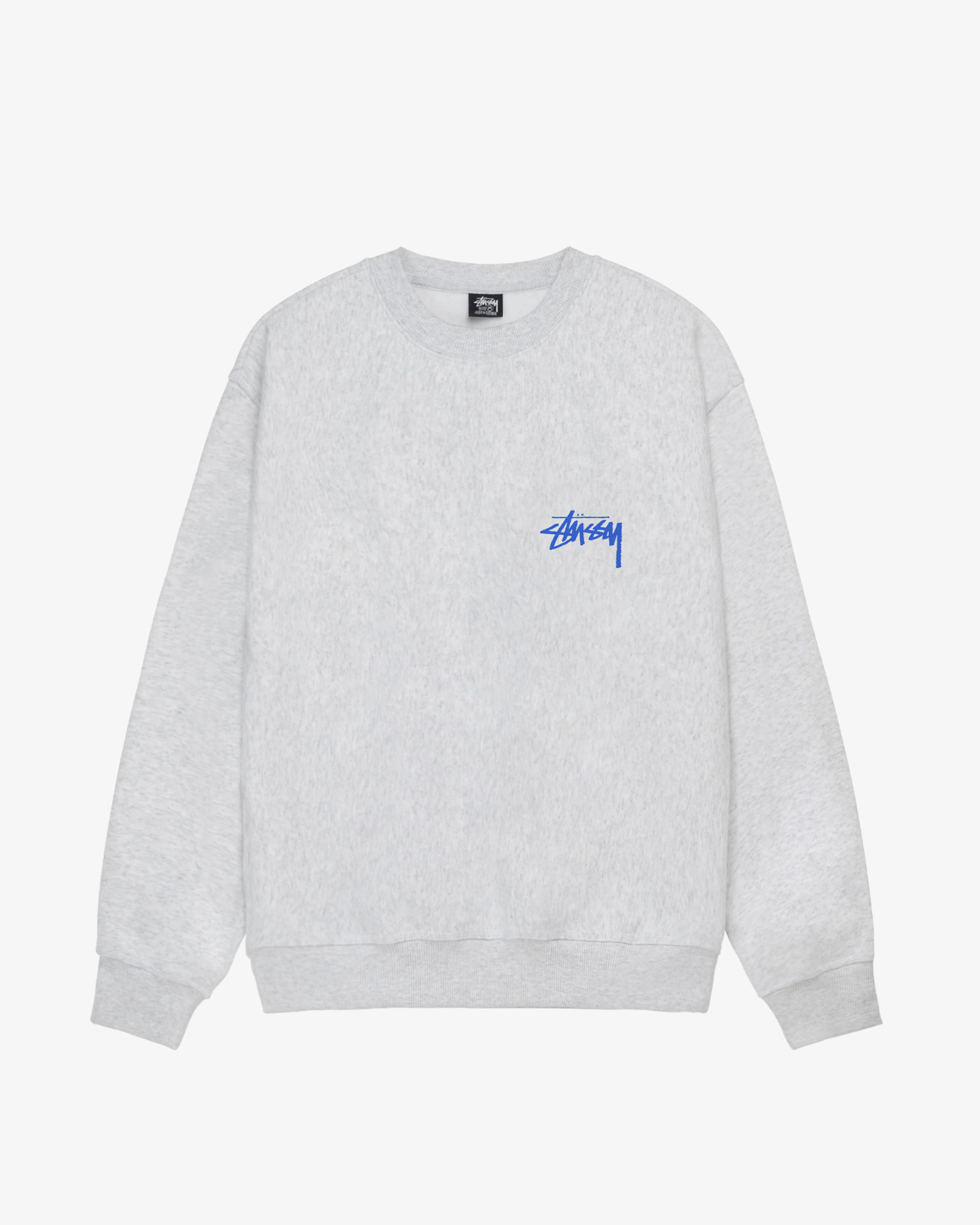 Stüssy - Men's Shells Crew - (Ash Heather) - Image 2