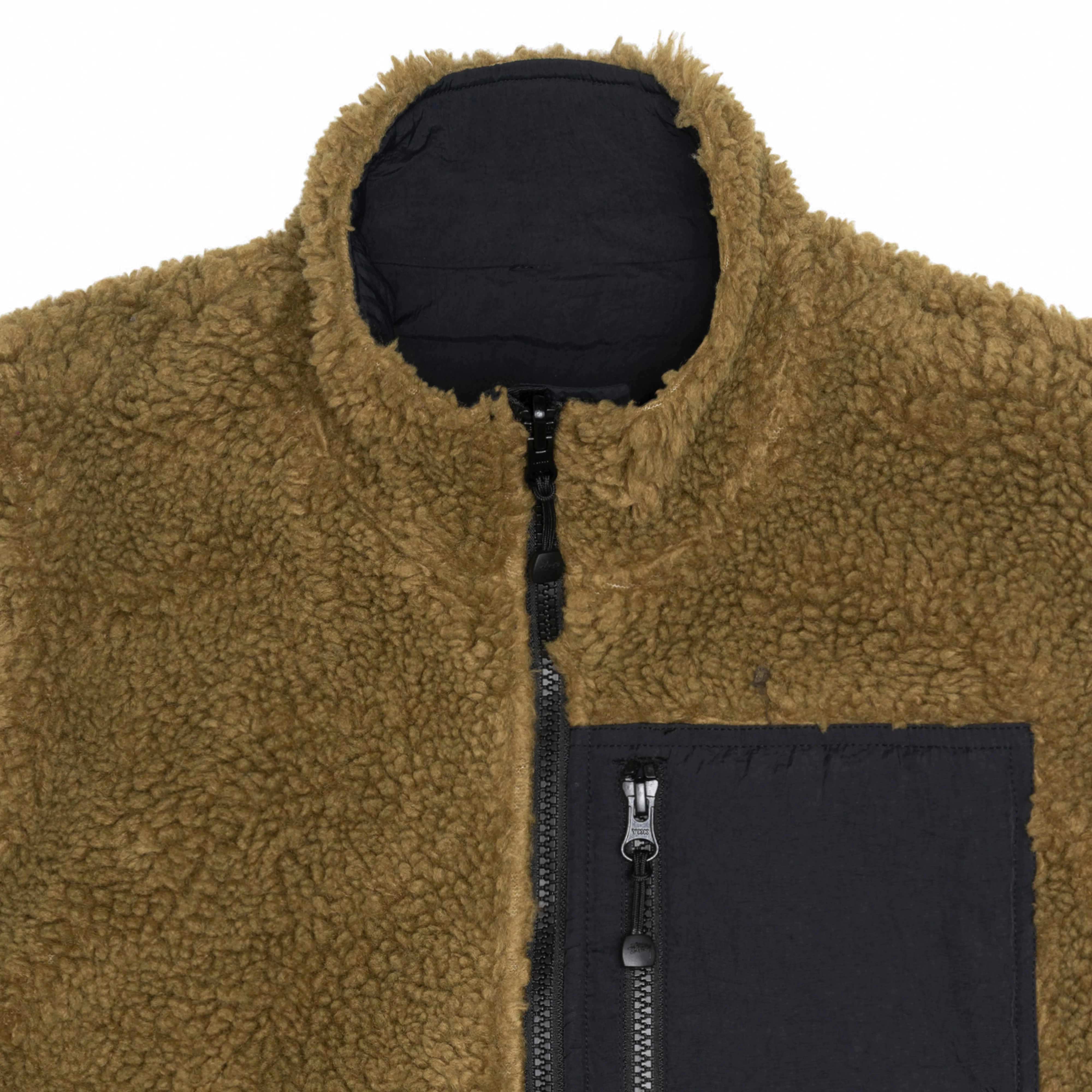 Stüssy - Sherpa Reversible Vest - (Olive) - Image 3