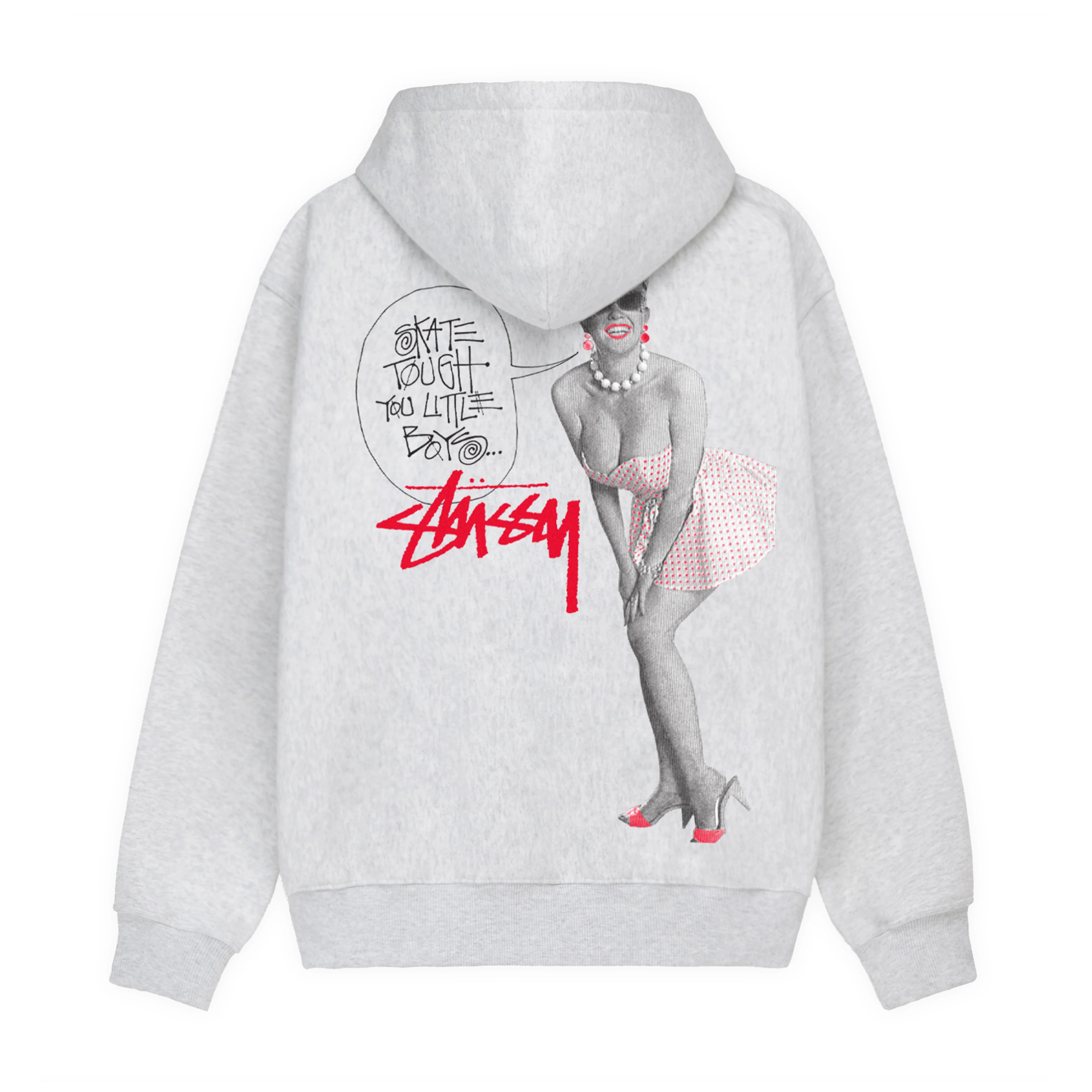 Stüssy - Skate Tough Hood - (Ash Heather) - Image 2