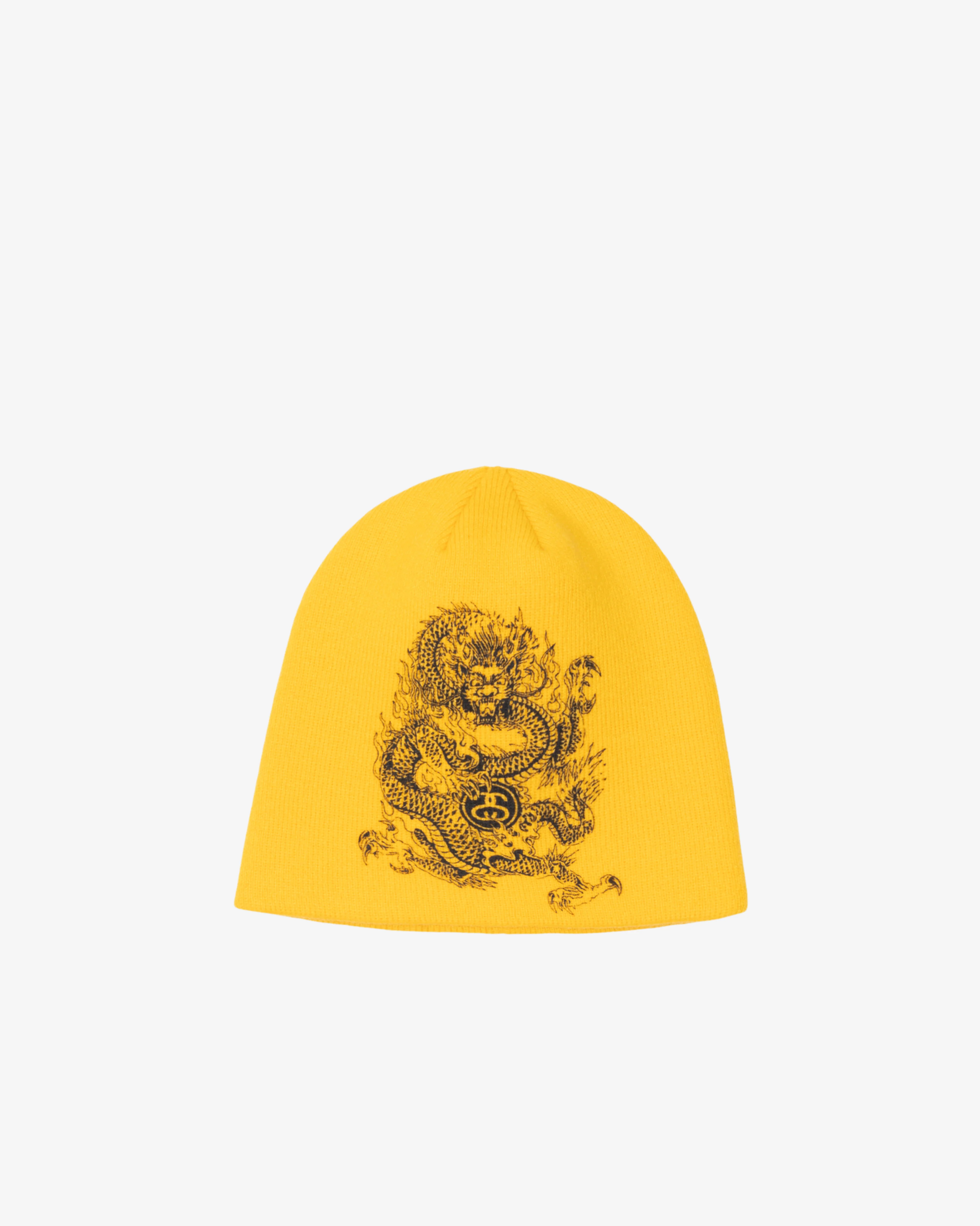 Stüssy - Men's Skullcap Dragon Print - (Yellow)