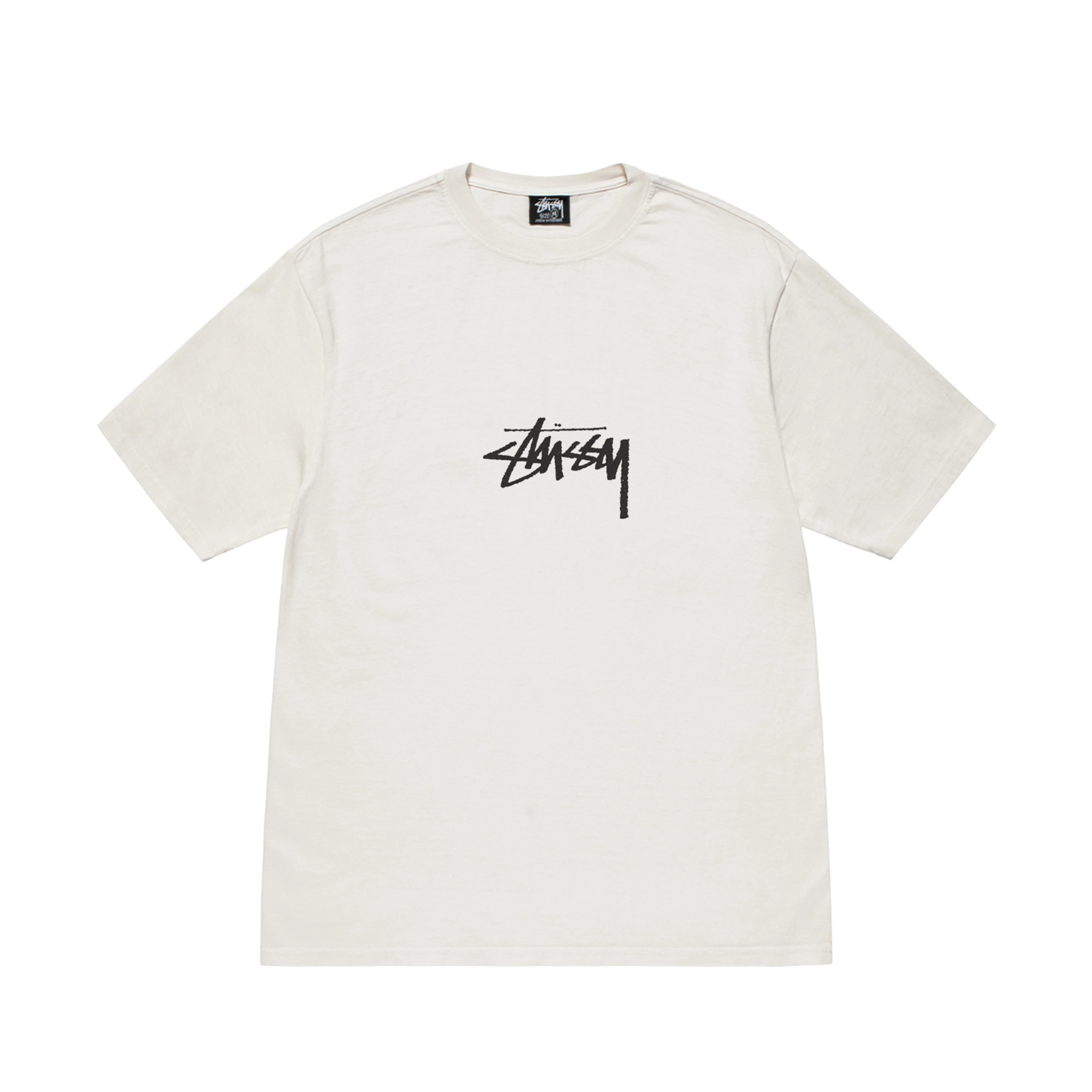 Stüssy - Men's Small Stock Pig. Dyed Tee - (Natural)