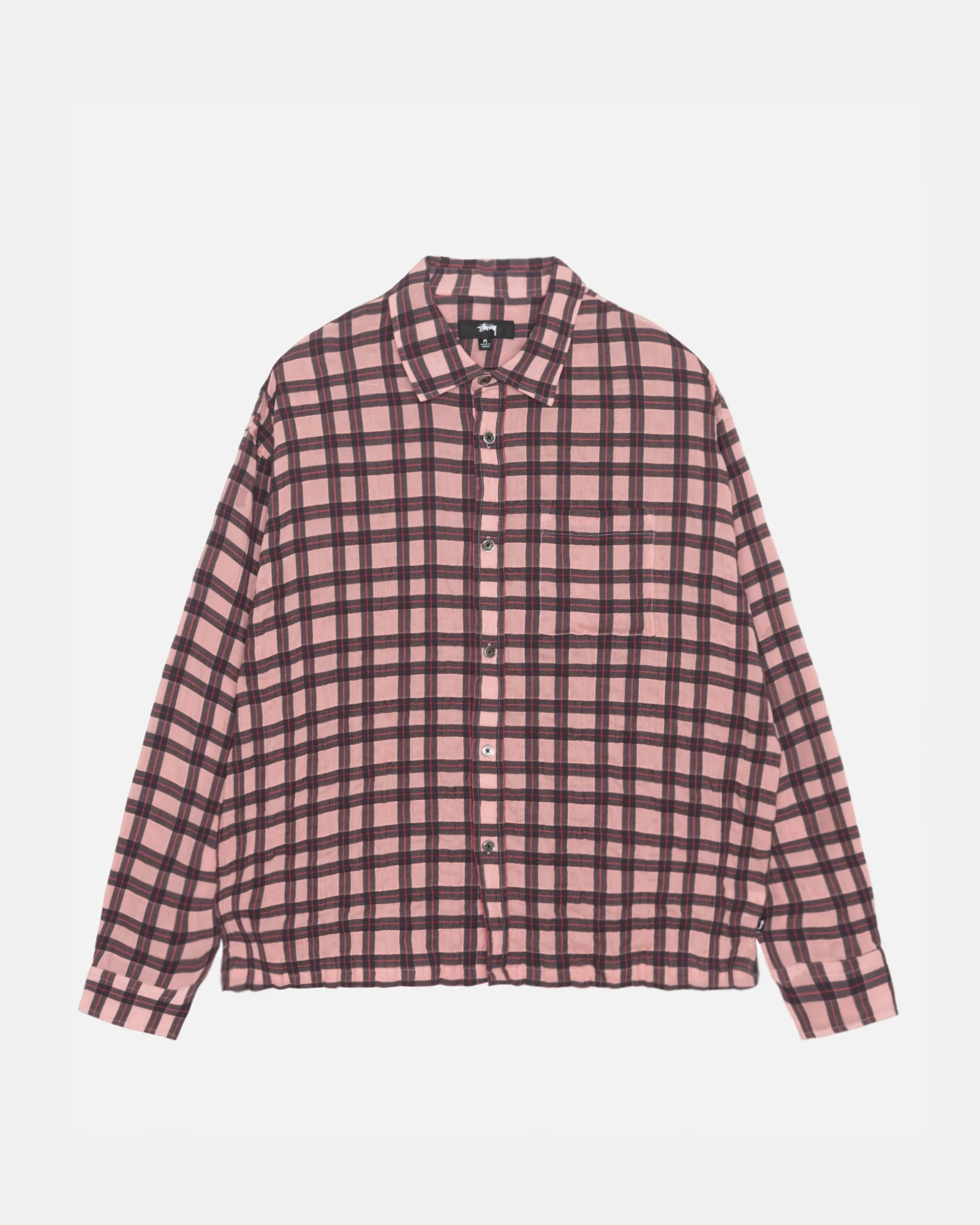 Stüssy - Men's Sonoma Plaid Ls Shirt - (Pink)