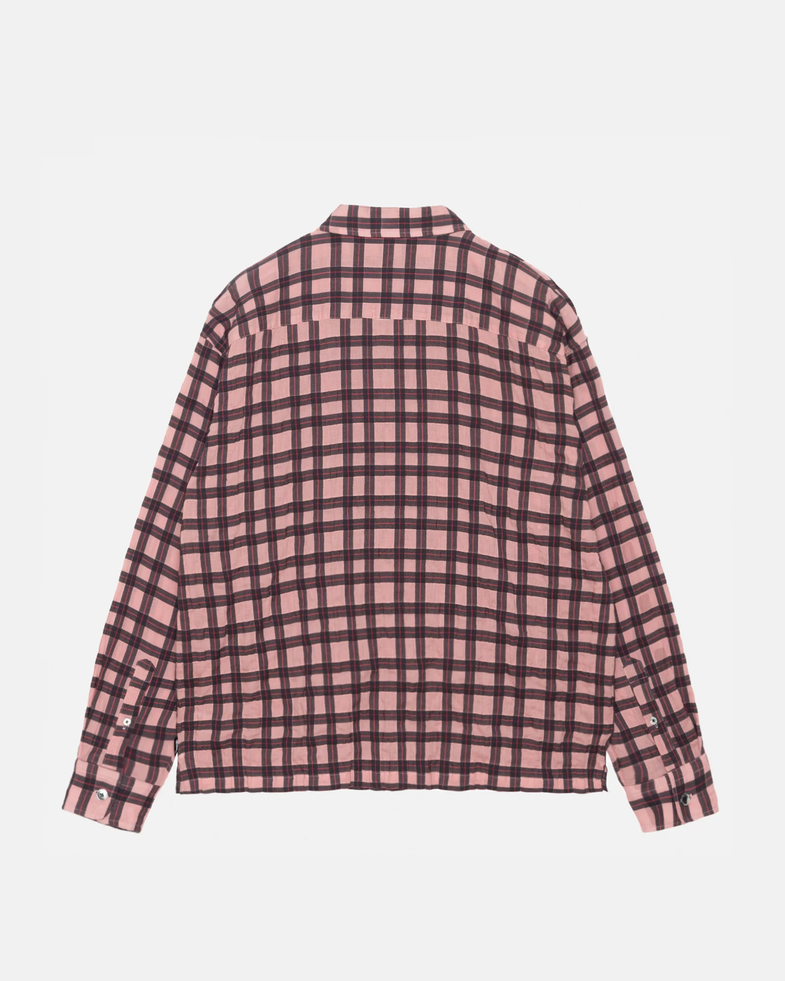 Stüssy - Men's Sonoma Plaid Ls Shirt - (Pink) - Image 2
