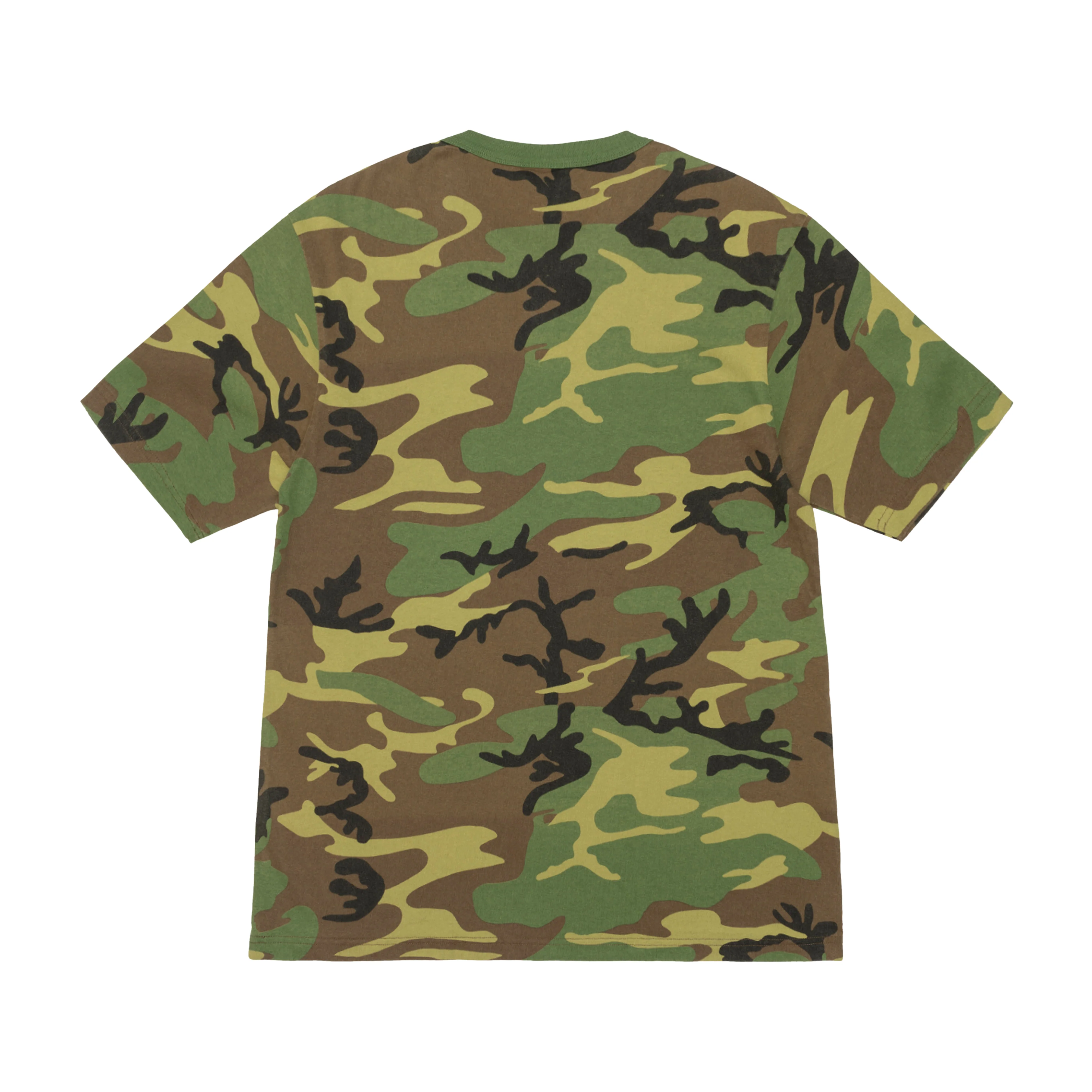 Stüssy - Men's Stock Camo Tee - (Camo/White) - Image 2