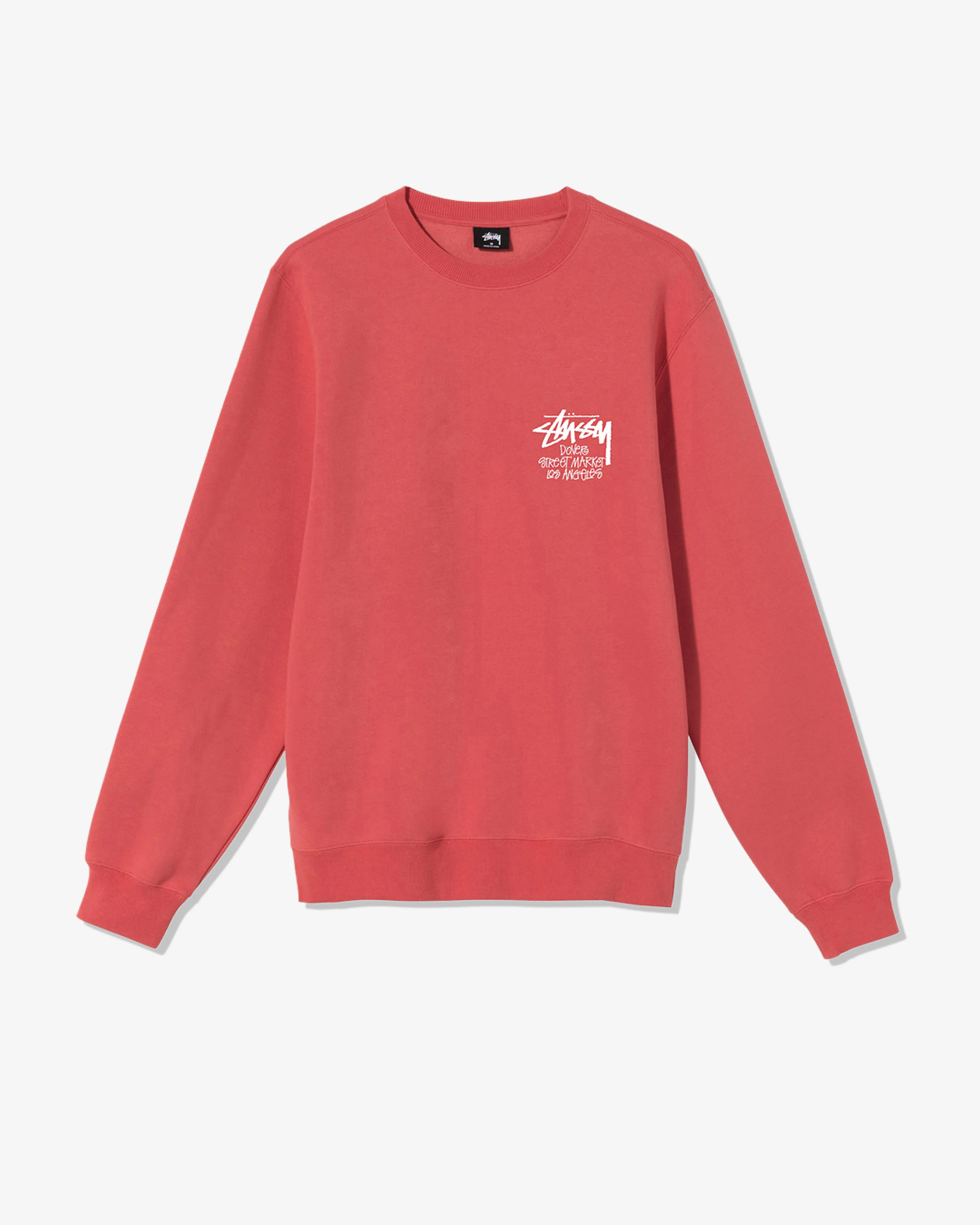 Stüssy - Men's DSM Los Angeles Crew - (Red) - Image 2