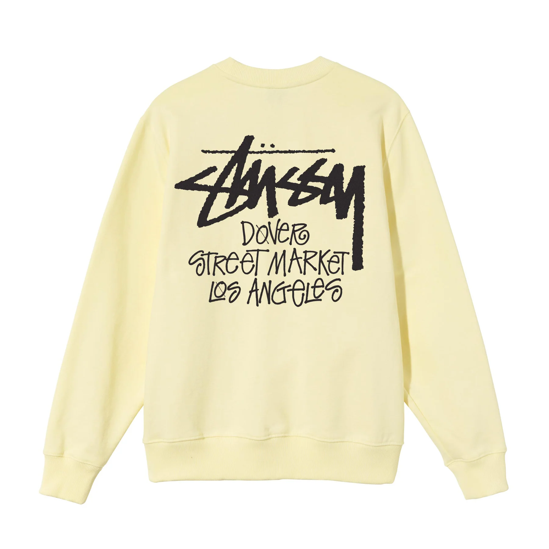 Stüssy - DSM Men's Los Angeles Crewneck - (Pale Yellow)