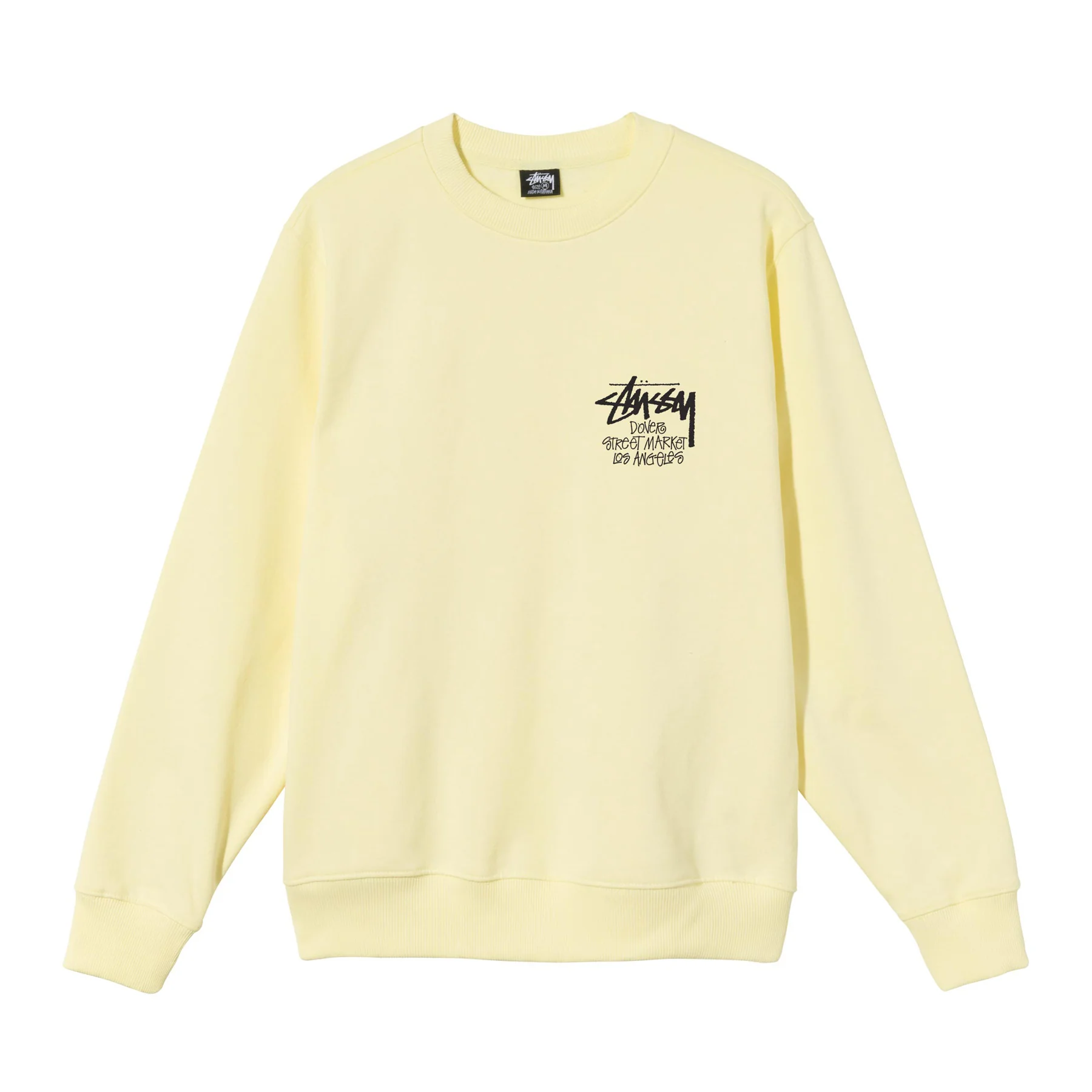 Stüssy - DSM Men's Los Angeles Crewneck - (Pale Yellow) - Image 2