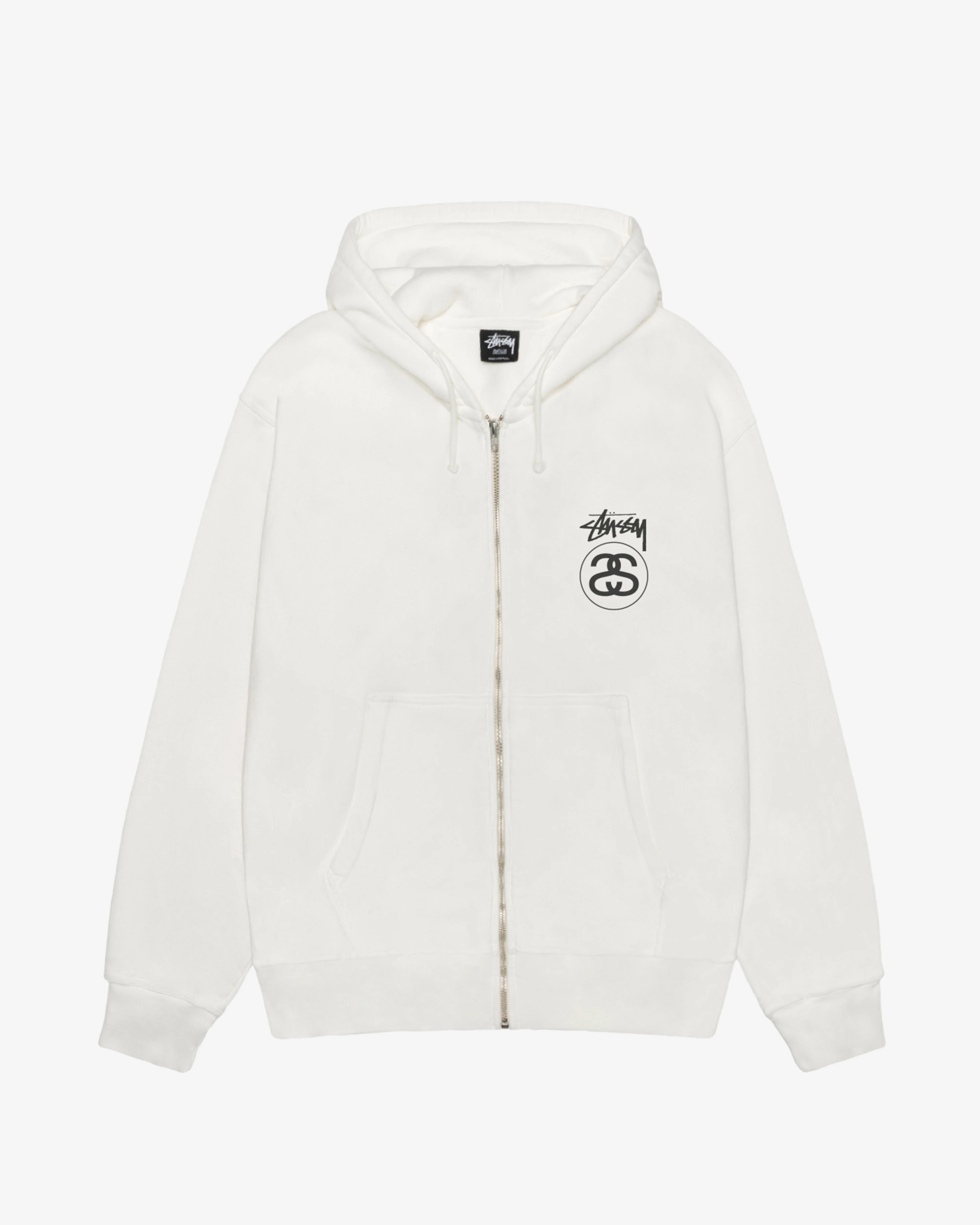 Stüssy - Men's Stock Link Pig. Dyed Zip Hoodie - (Natural)