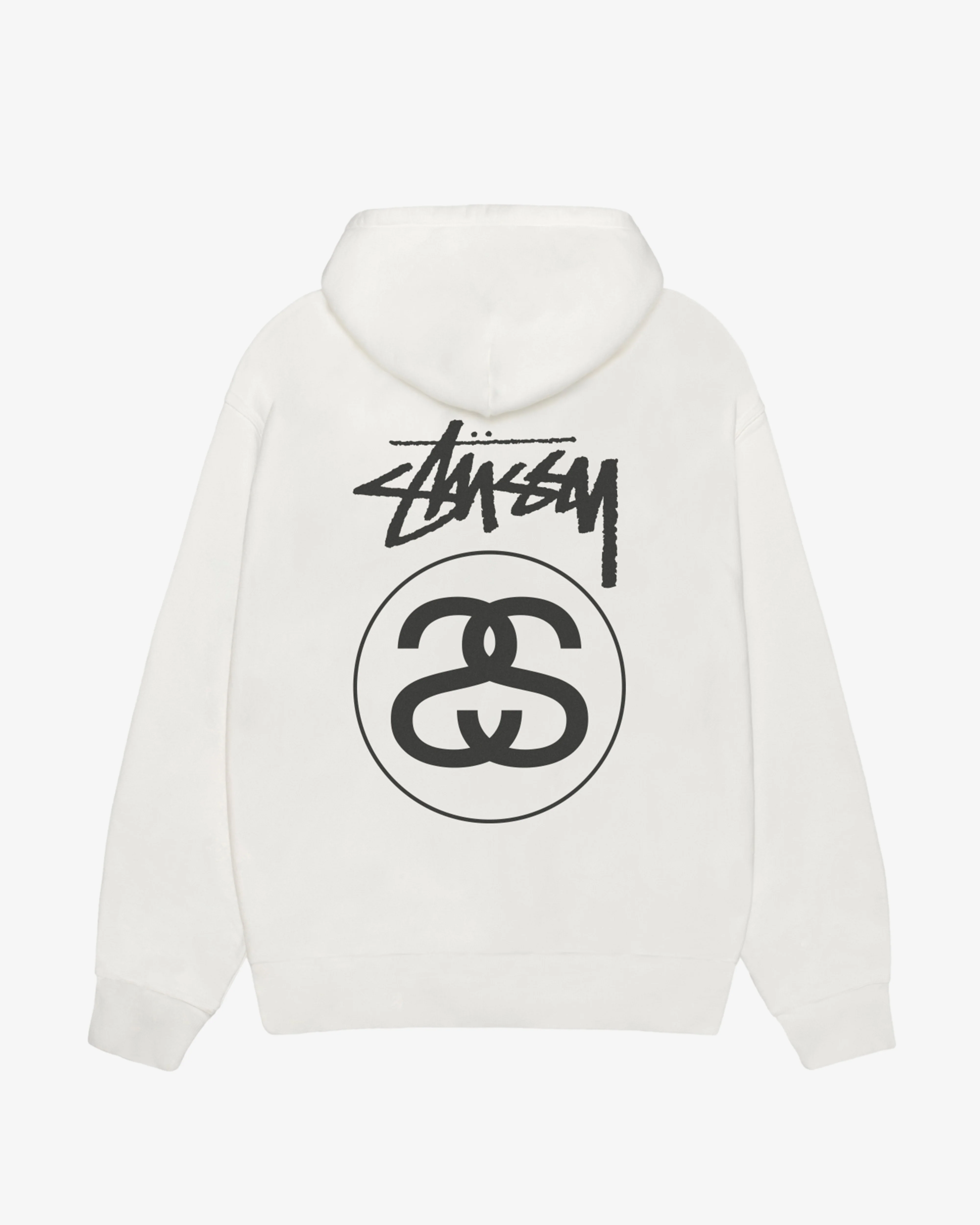 Stüssy - Men's Stock Link Pig. Dyed Zip Hoodie - (Natural) - Image 2