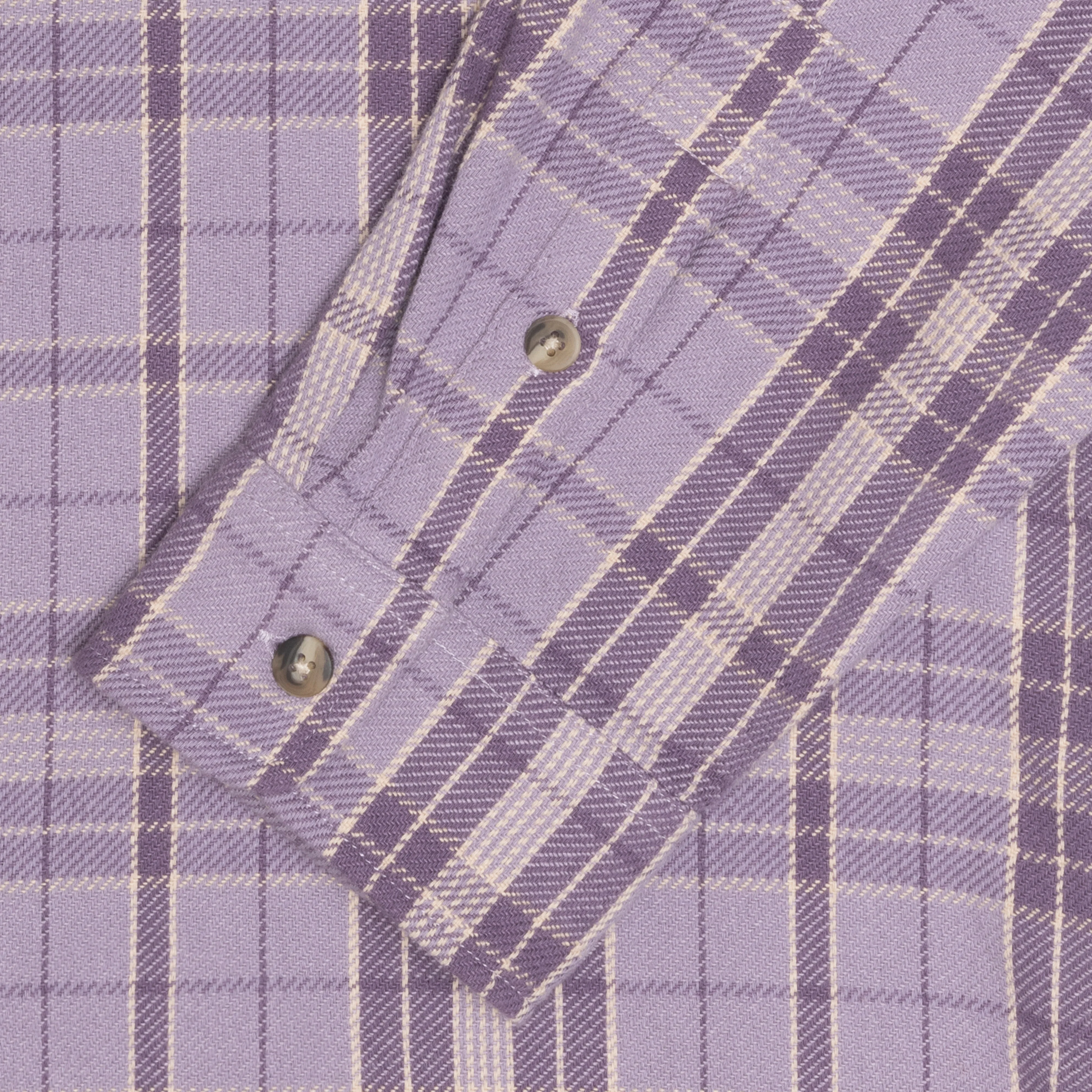 Stüssy - Men's Stones Plaid Shirt - (Lavender) - Image 4
