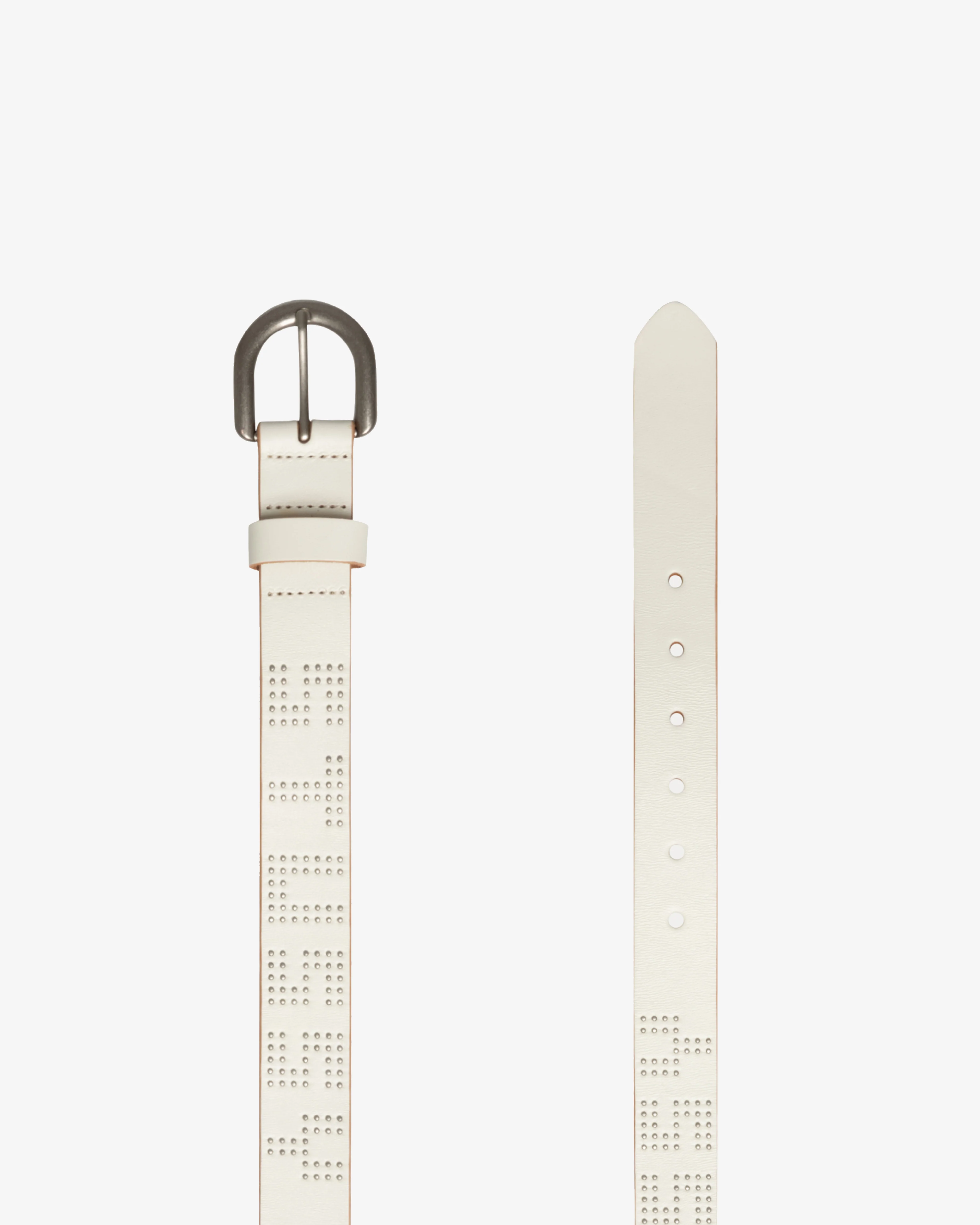 Stüssy - Men's Stud Letter Belt - (Bone) - Image 2
