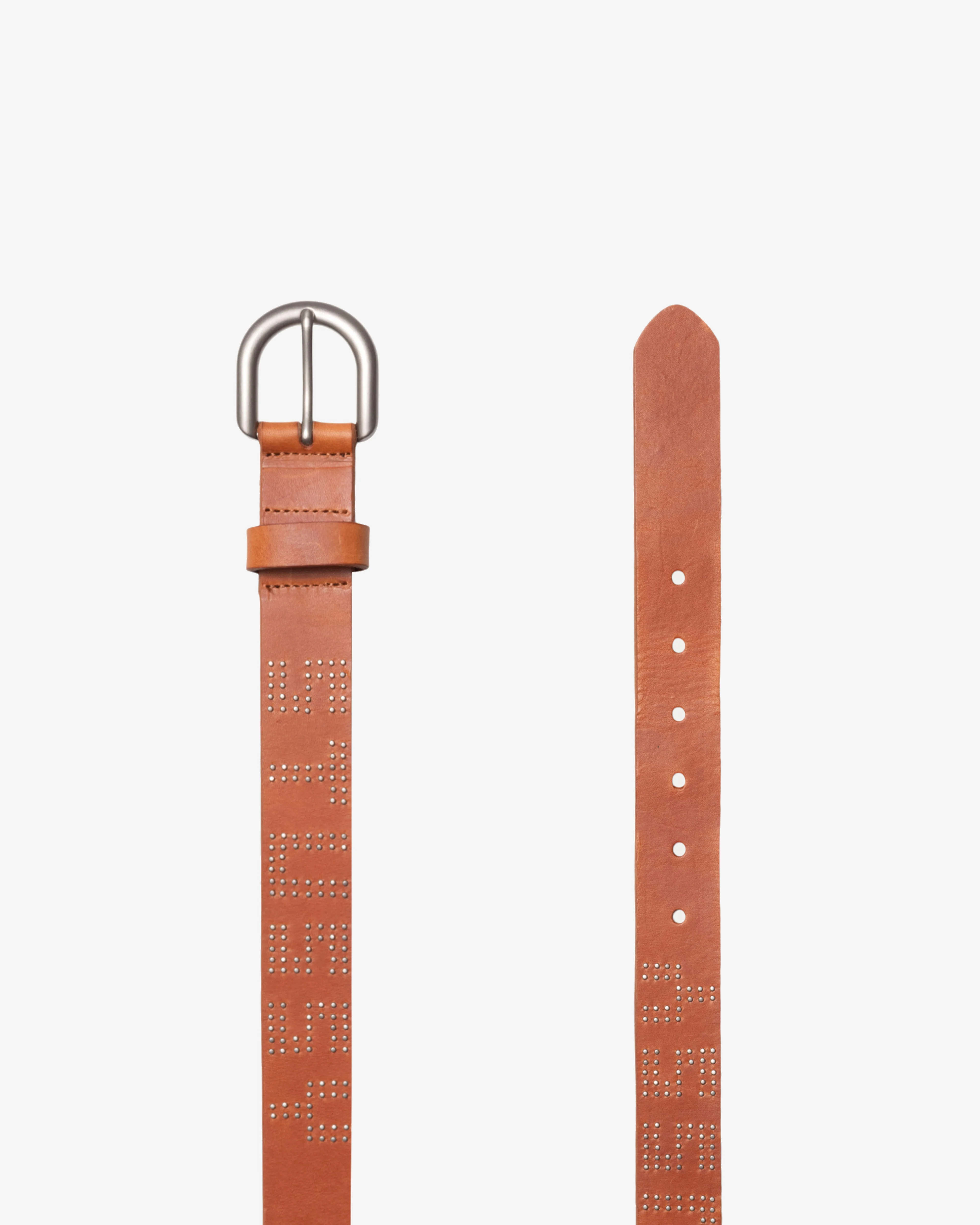 Stüssy - Men's Stud Letter Belt - (Tan) - Image 2