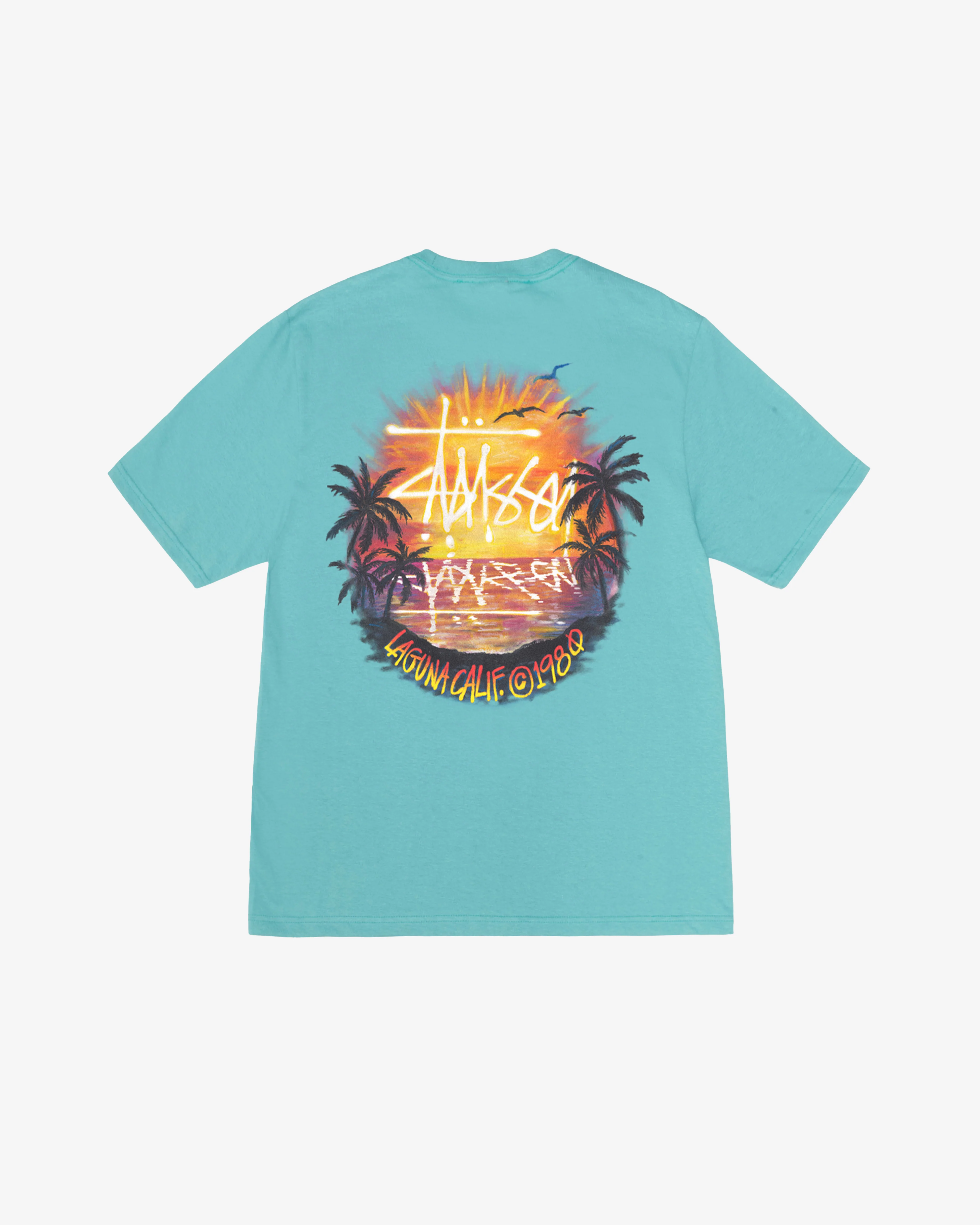 Stussy - Men's Sunset Tee - (Ocean)