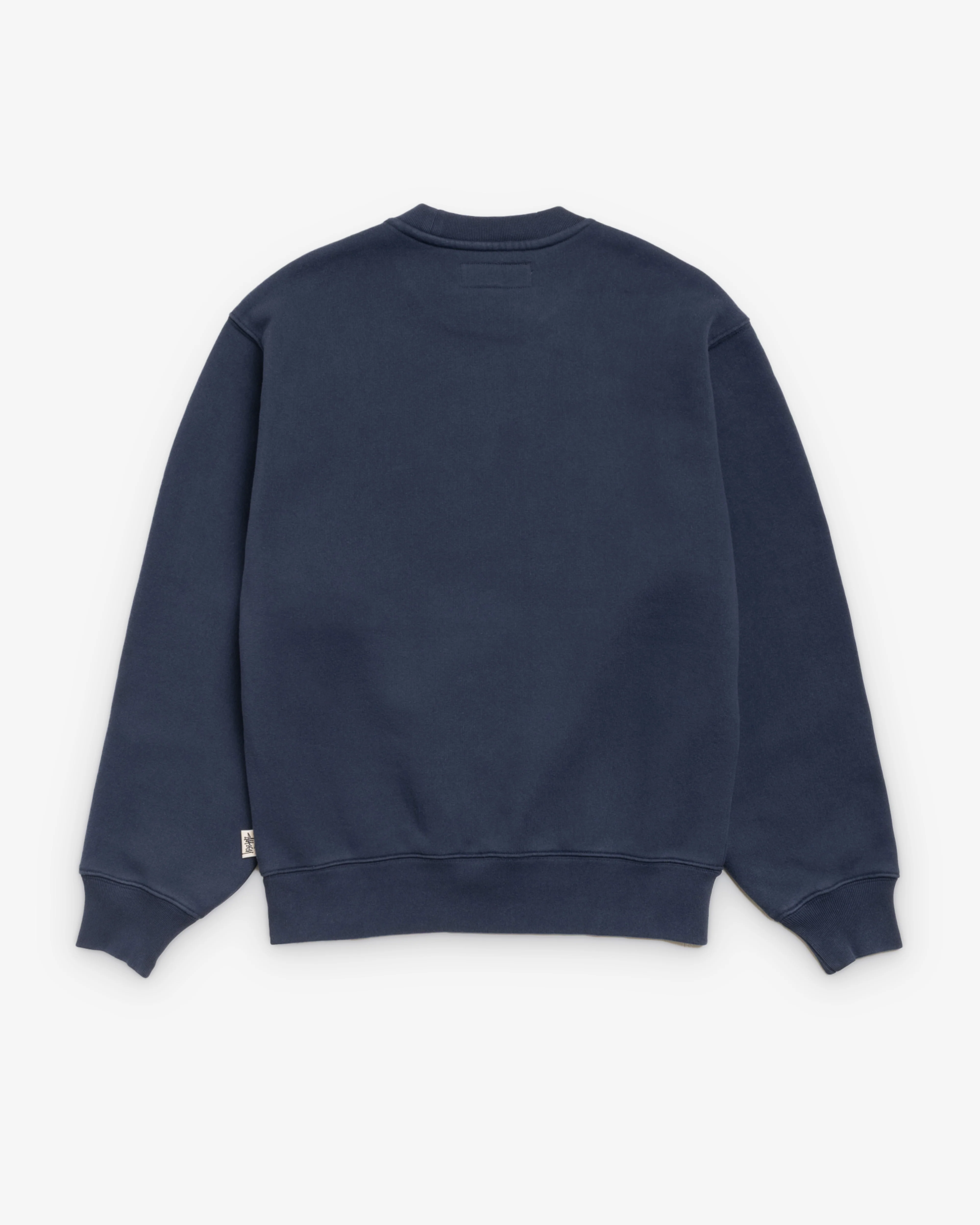 Stüssy - Men's Fleece Crew - (Navy) - Image 2