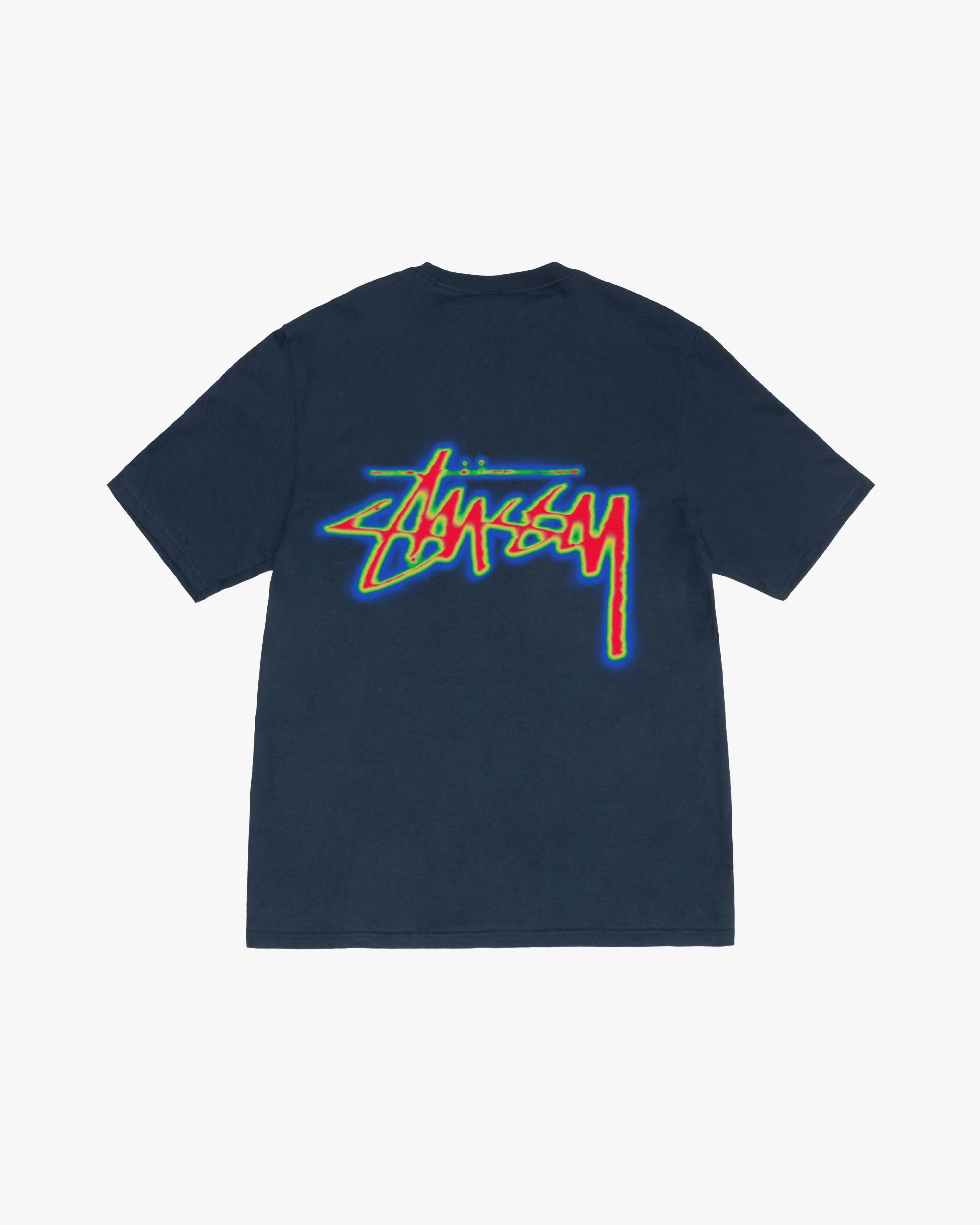 Stüssy - Men's Thermal Stock T-Shirt - (Navy) - Image 2