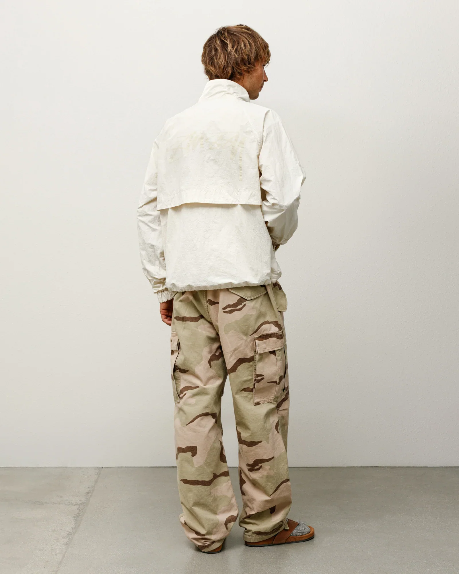 Stüssy - Men's Warm Up Jacket - (Bone) - Image 6